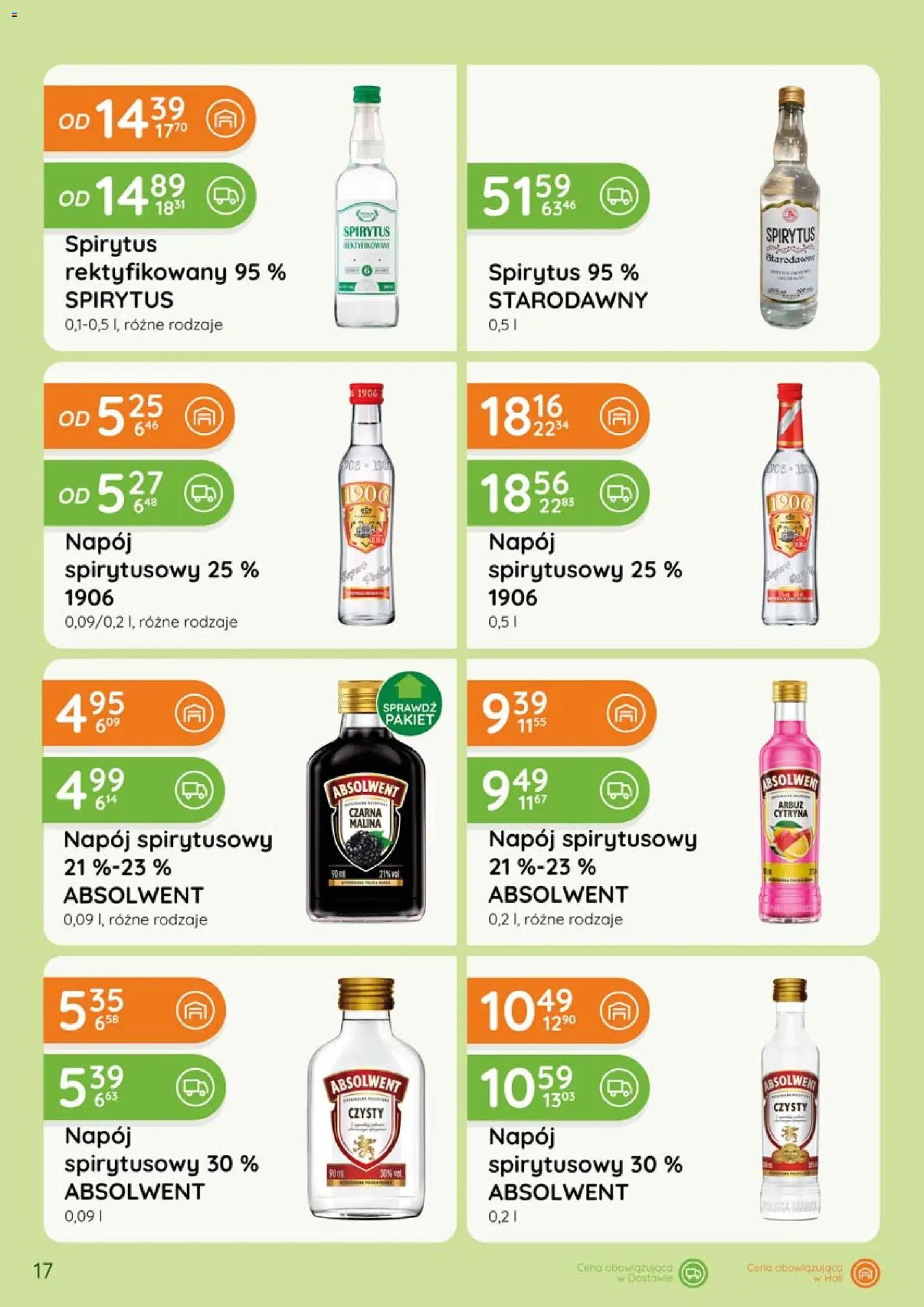 Eurocash gazetka - Katalog Alkoholowy od 01.06.2026 | Strona: 17 | Produkty: Cytryna, Malina, Spirytus rektyfikowany