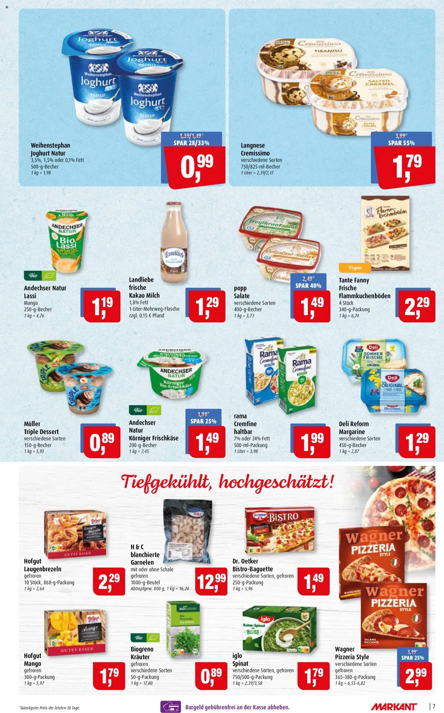 Markant Prospekt – gültig ab 12.10.2026 | Seite: 7 | Produkte: Margarine, Joghurt, Iglo, Deli reform