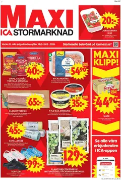 ICA Maxi - Stockholm - Förhandsvisning av reklamblad från butik ICA Maxi aktuell från 18.05.2026