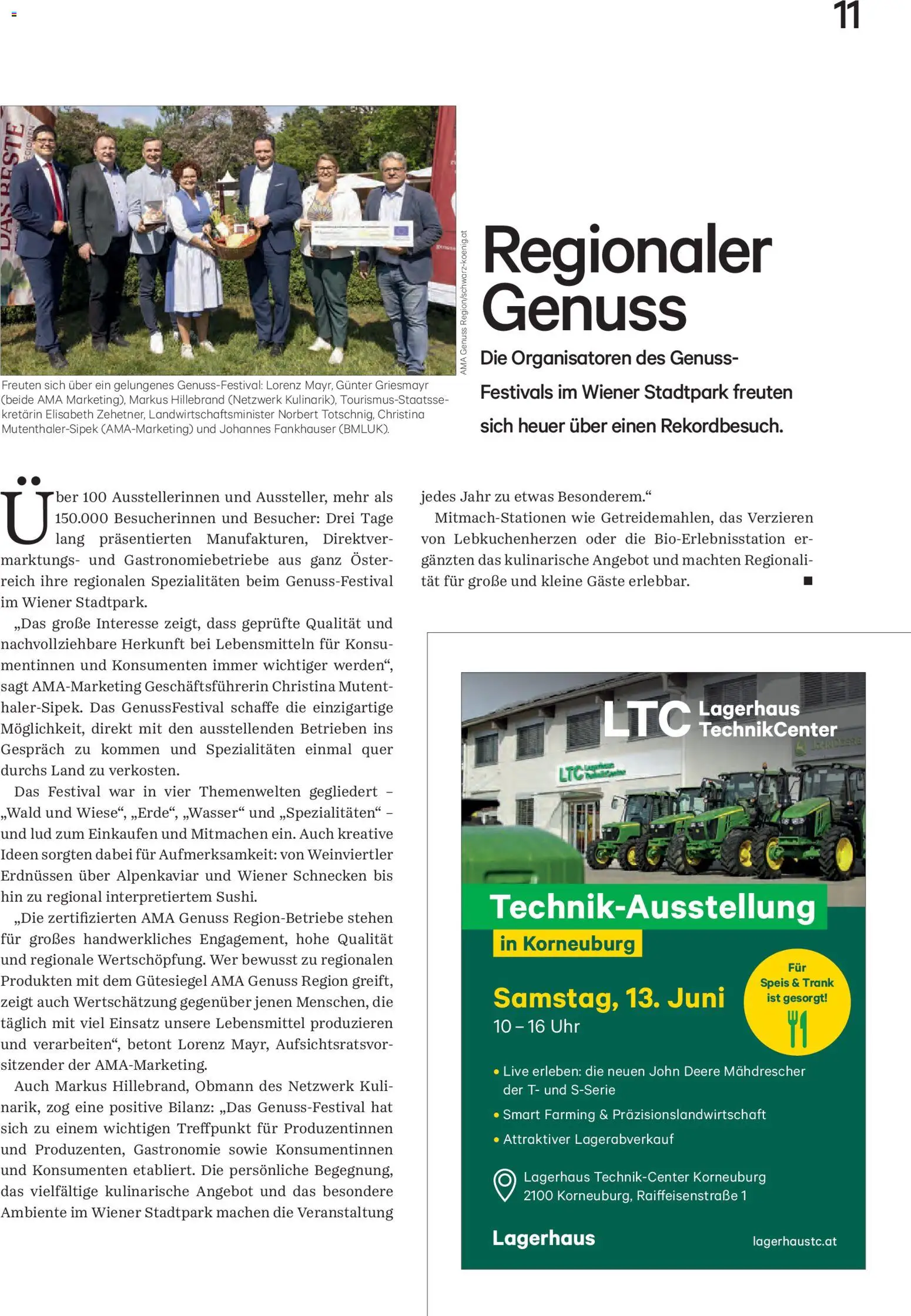 Lagerhaus Unser Land Juni 2026 gültig ab 01.06.2026 | Seite: 11 | Produkte: Uhr, Libacomb