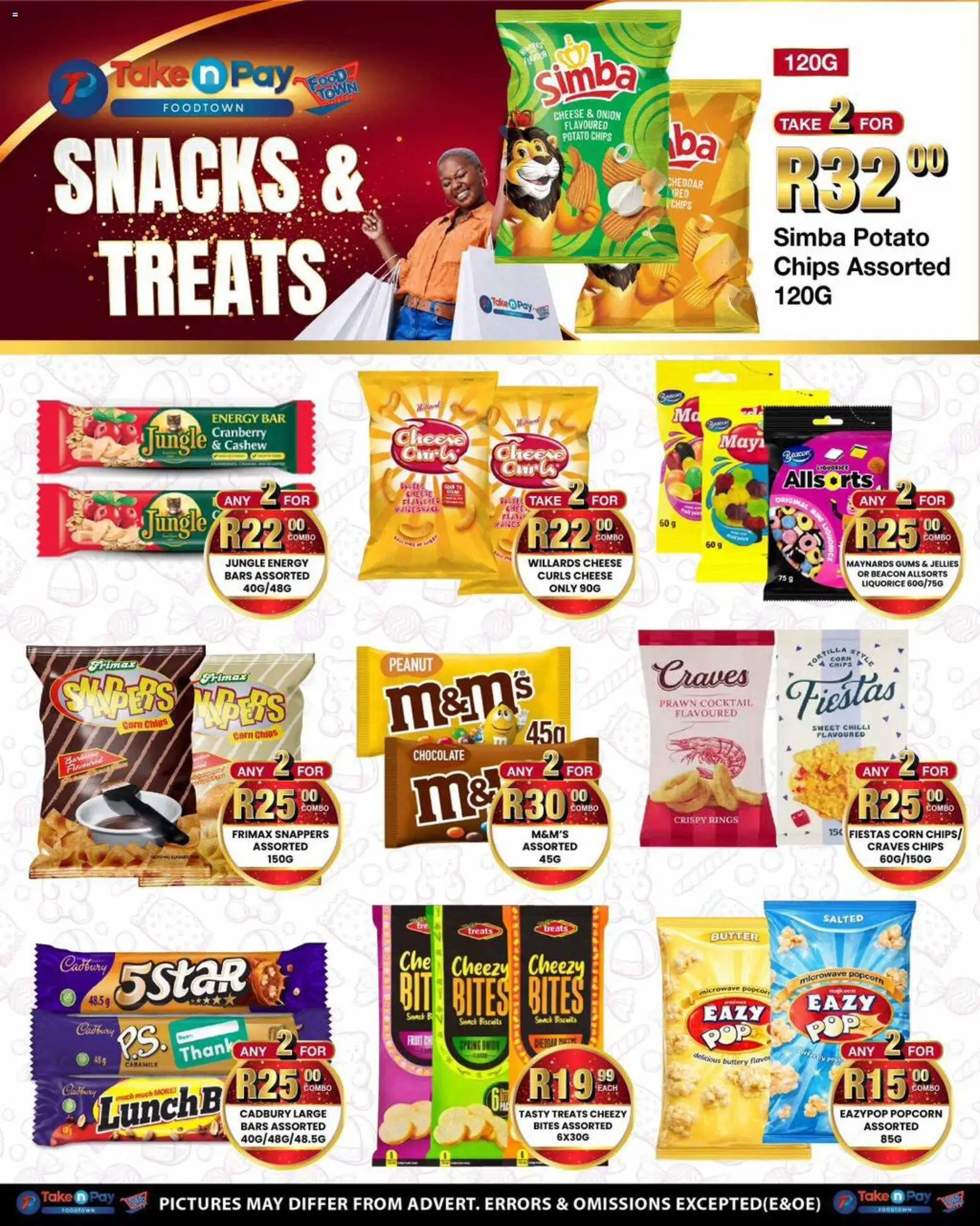 New Take n Pay catalogue – valid from 01.06.2026 | Page: 3 | Products: Corn, Microwave, Chips, Fruit