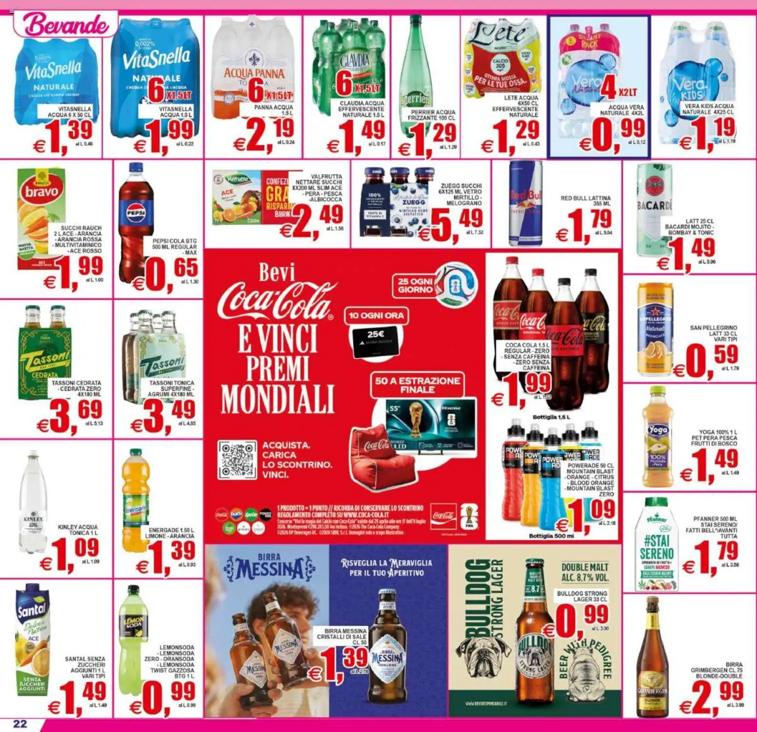 Volantino Pewex del 19/06/2026 | Pagina: 22 | Prodotti: Sale, Agrumi, The, Coca Cola