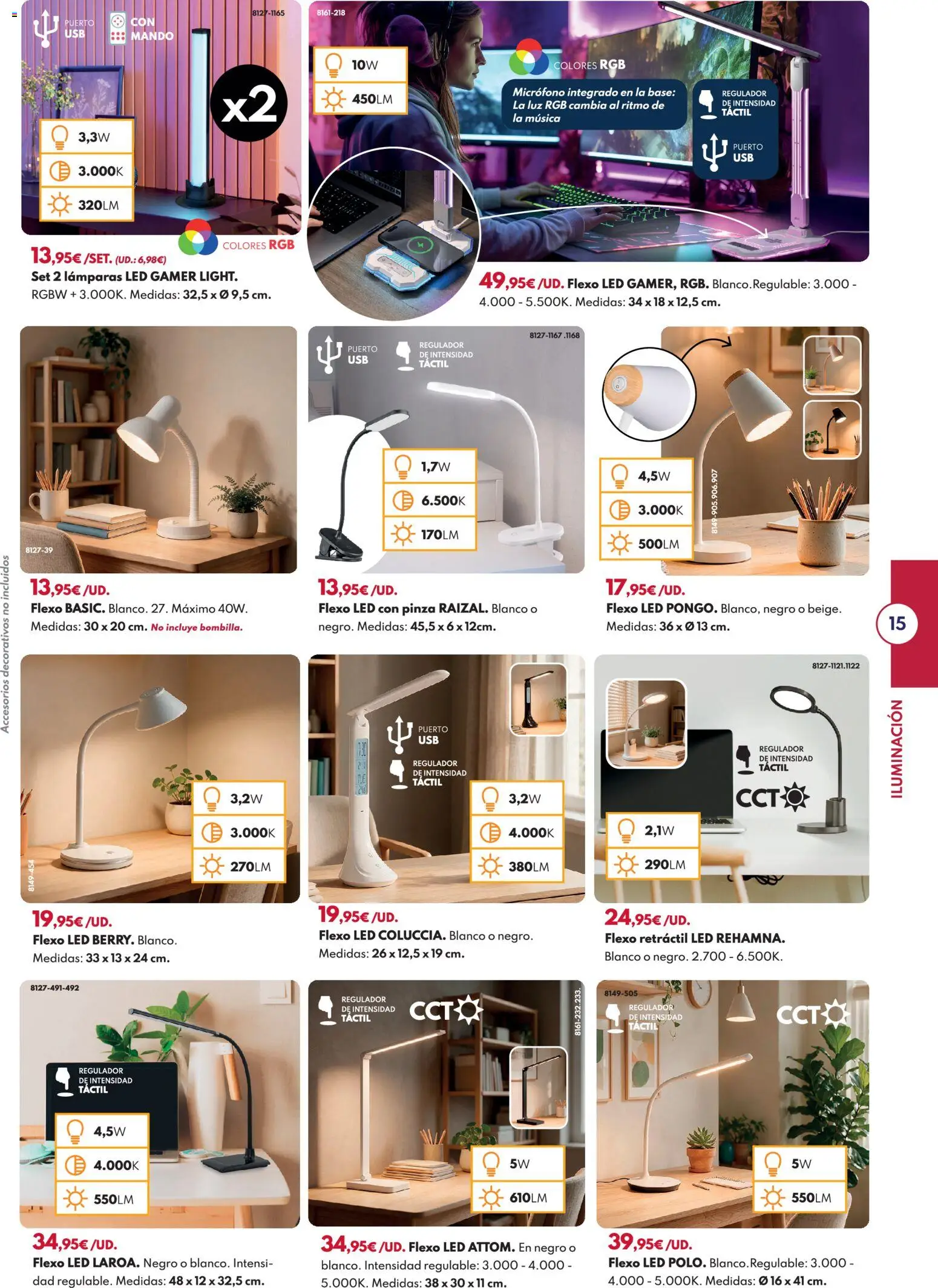BricoCentro - Folleto Vuelta al Cole │ válido desde el 24/08/2026 | Página: 15 | Productos: Micrófono, Iluminación, Lámparas