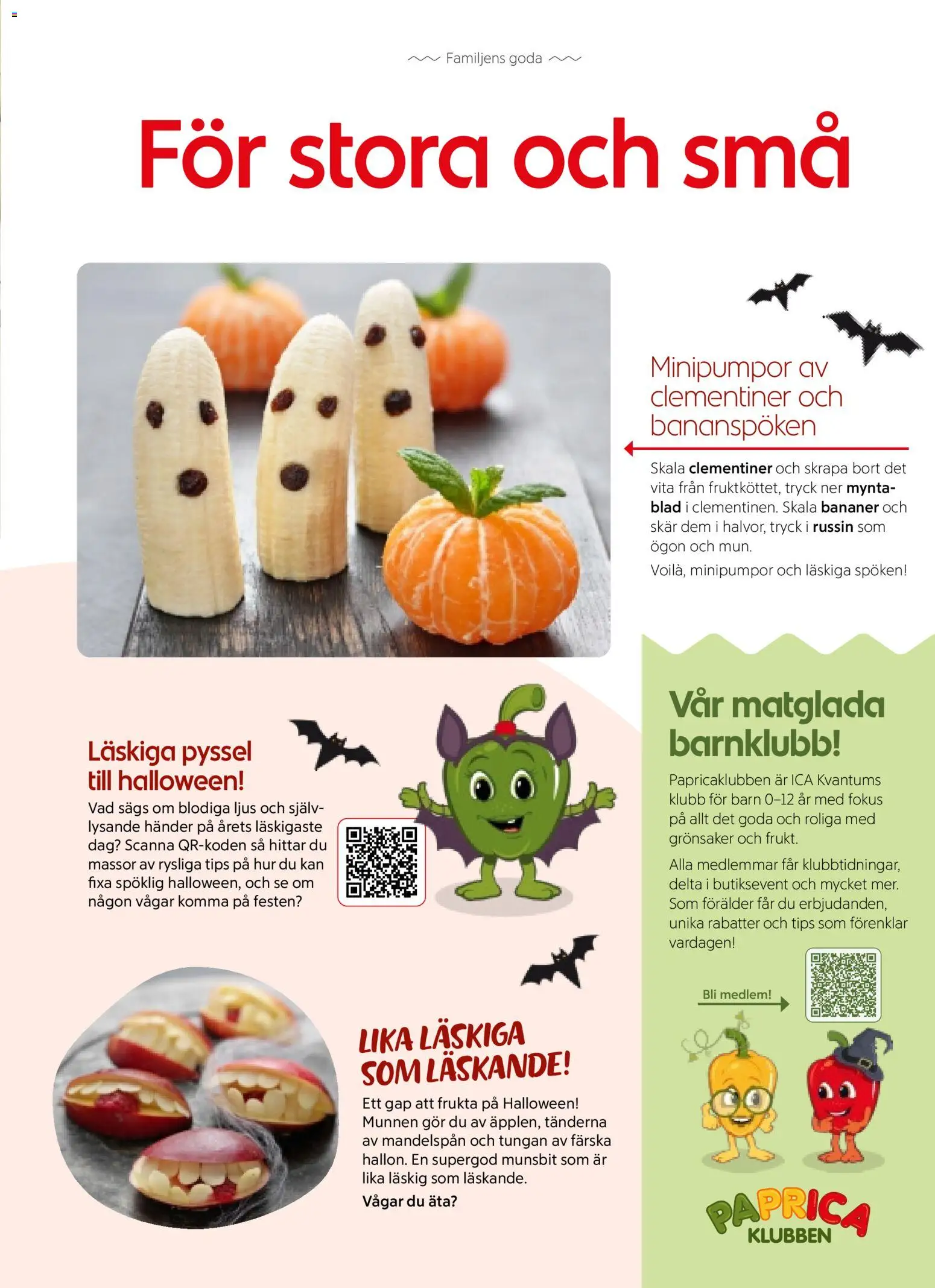 ICA Kvantum reklamblad aktuell från 01/11/2026 | Sida: 21 | Produkter: Russin, Bananer, Ljus, Mynta