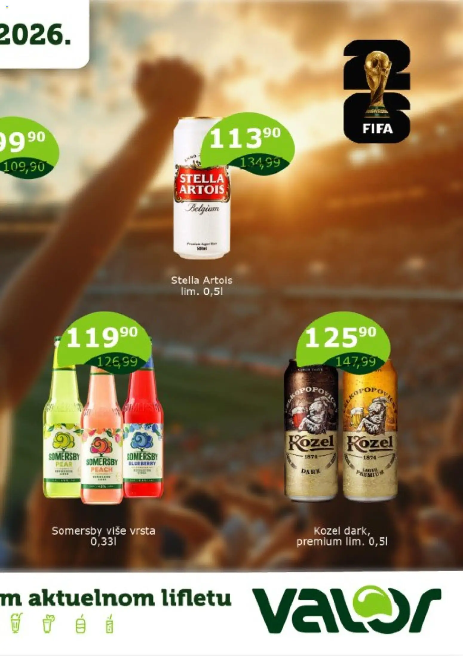 Valor katalog - važi od 03.07.2026 | Strana: 1 | Proizvode: Stella Artois, Somersby