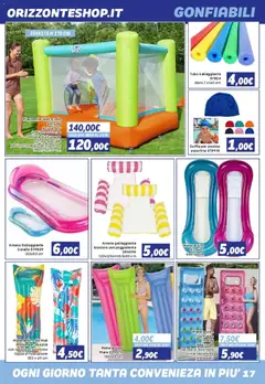 Anteprima del volantino Orizzonte volantino Sport e Mare valido a partire dal 08/05/2026 | Pagina: 17 | Prodotti: Toppa, Tubo, Piscina, Gonfiabile