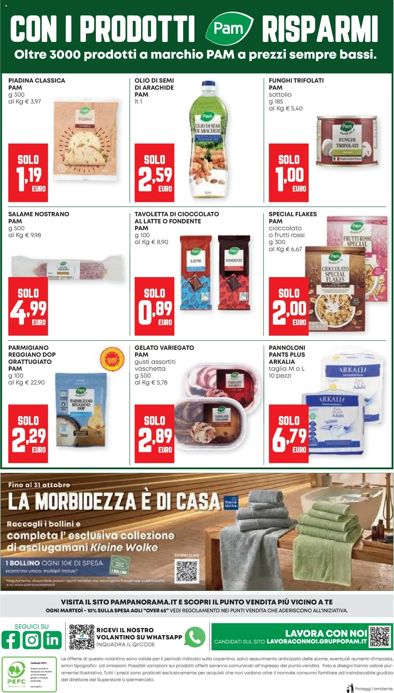Volantino Panorama del 24/09/2026 | Pagina: 20 | Prodotti: Olio di semi, Salame, Latte, Olio