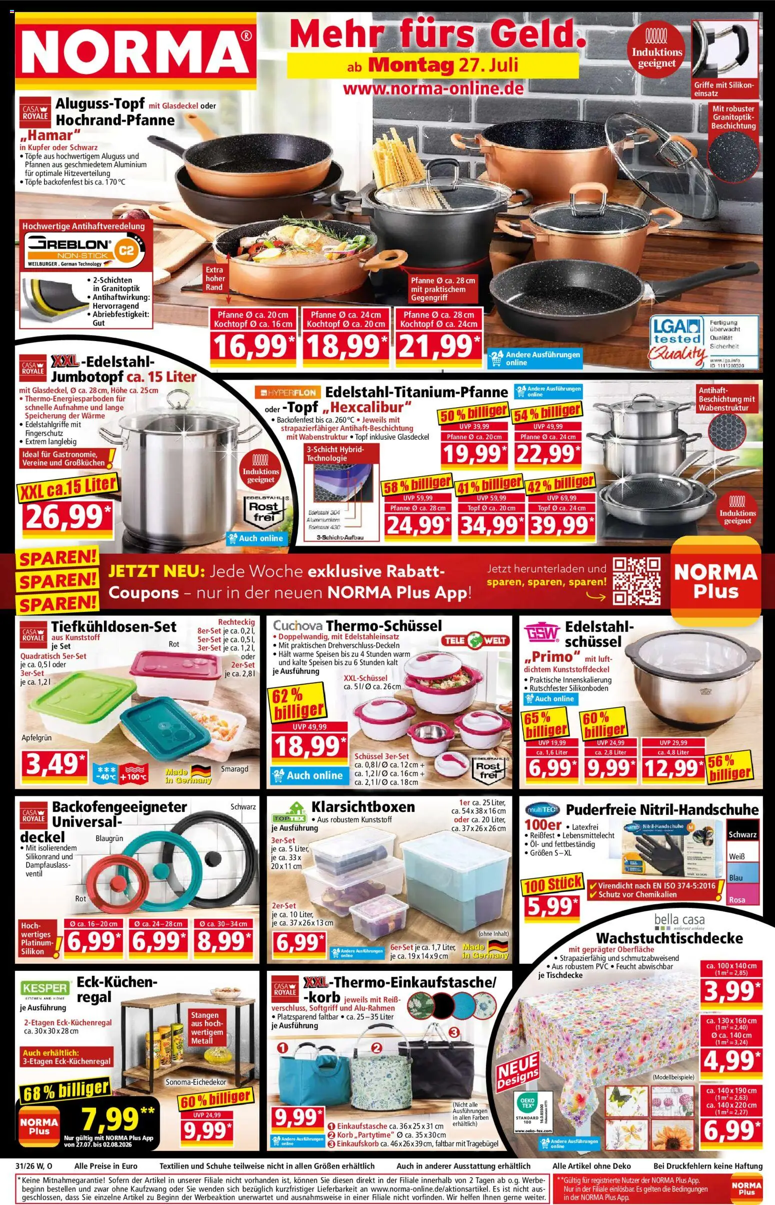 Norma Prospekt der Woche ab 27.07.2026 catalogue cover