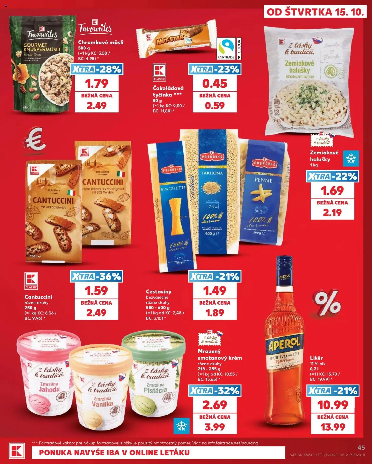 Nové Kaufland akcie – leták je platný od 15.10.2026 | Strana: 45