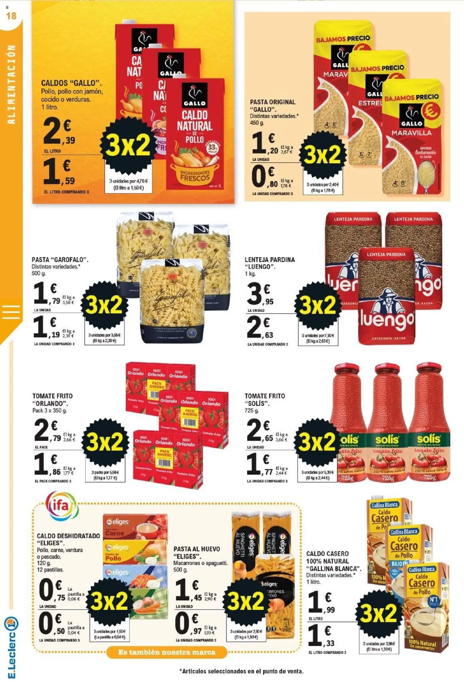 E.Leclerc - Soria │ válido desde el 21/10/2026 | Página: 18 | Productos: Ingredientes, Tomate, Carne, Pollo