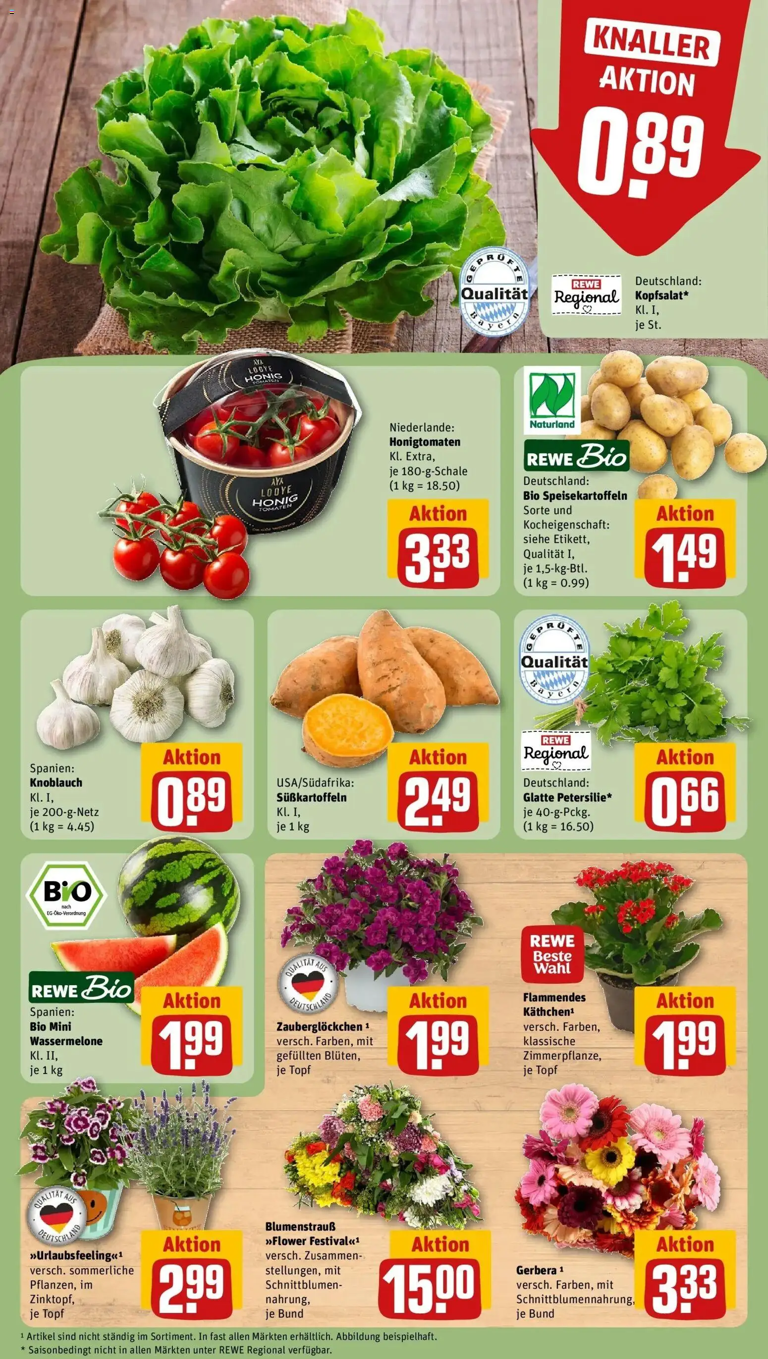 Rewe Prospekt Bamberg – gültig ab 08.06.2026 | Seite: 7 | Produkte: Knoblauch, Wassermelone