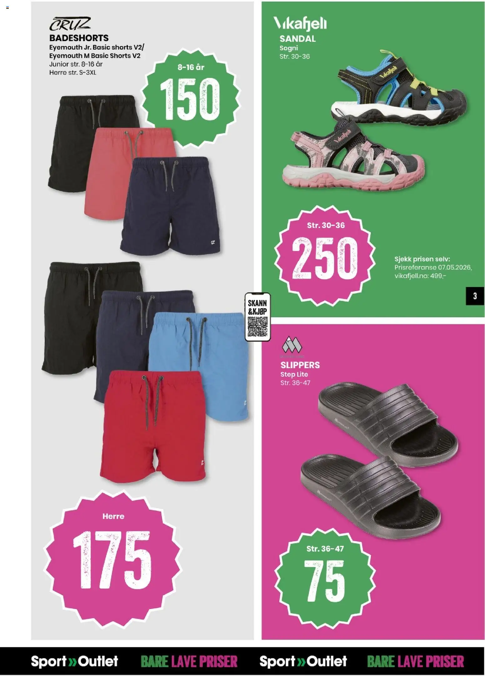{H1} | Side: 3 | Produkter: Shorts, Slippers