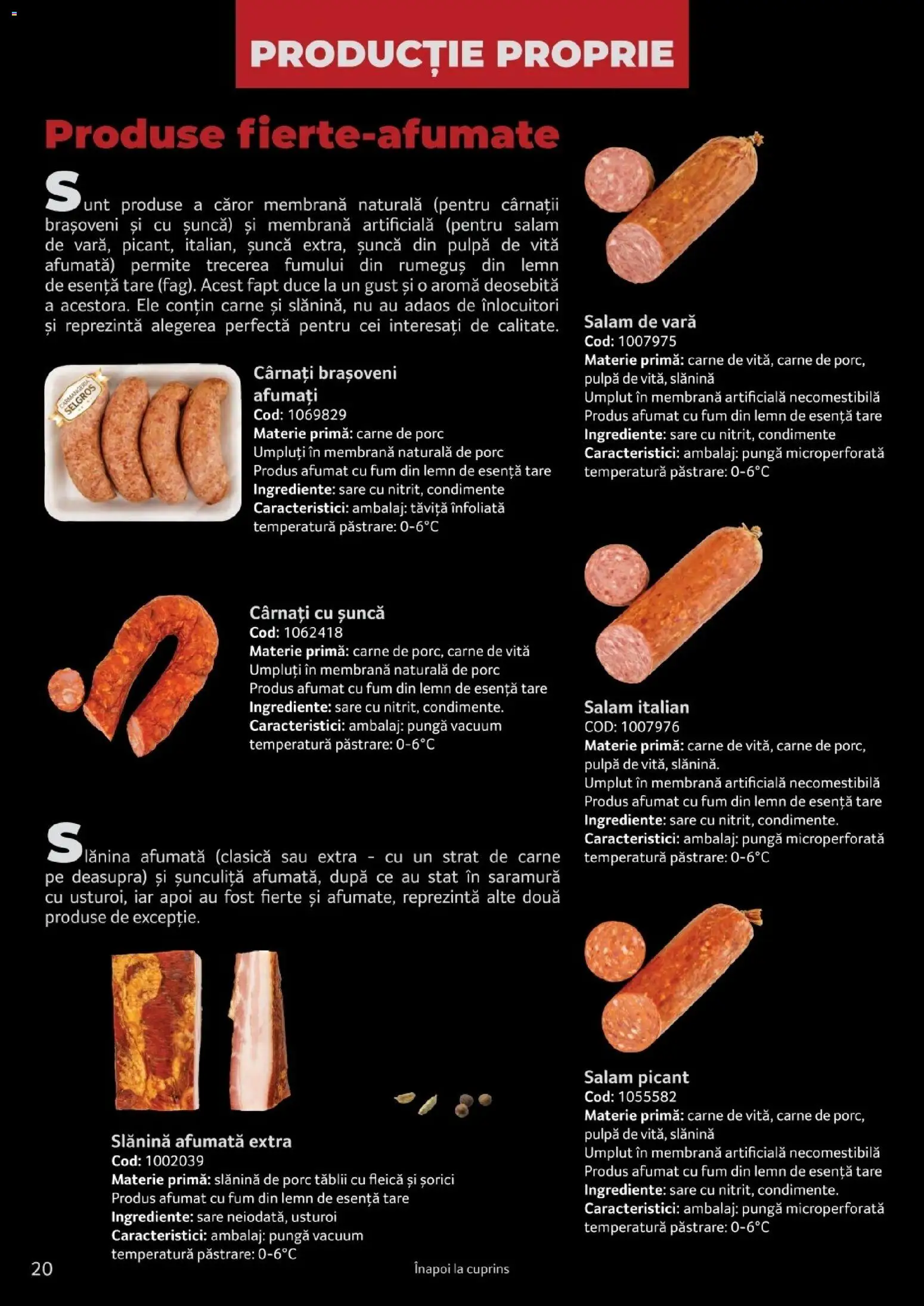 Noul catalog Selgros – valabil de la 25.03.2026 | Pagină: 20 | Produse: Pulpă de vită, Sare, Cârnați, Usturoi