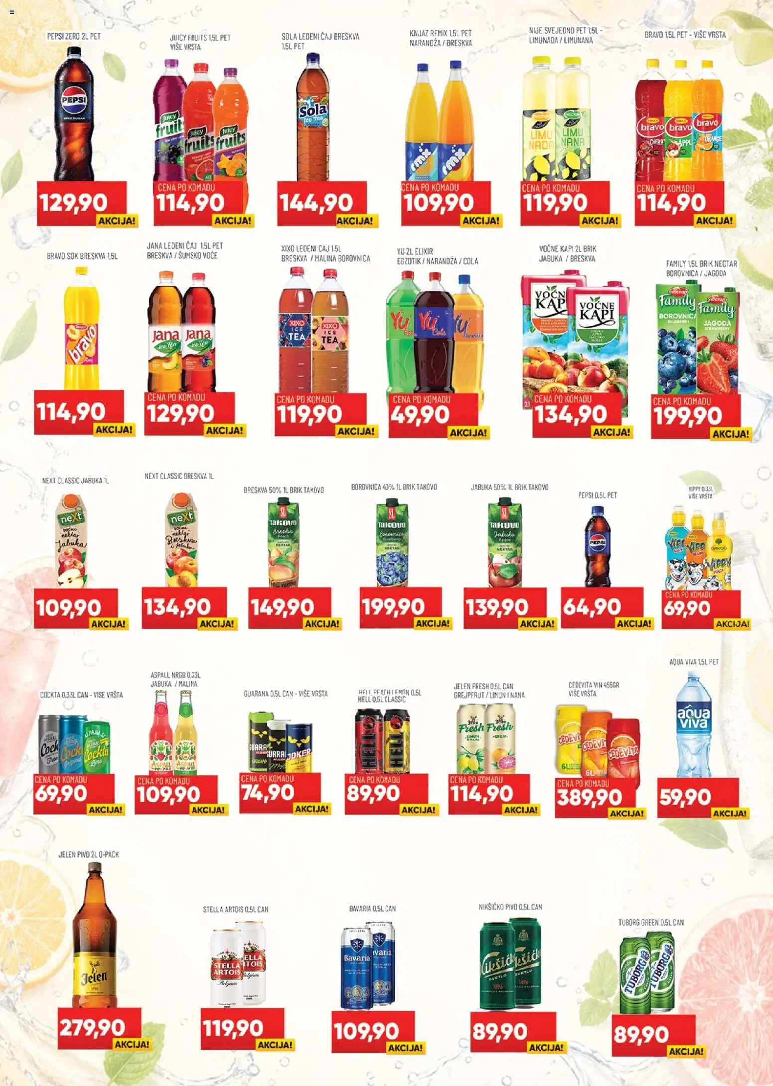 Medius katalog - važi od 05.05.2026 | Strana: 14 | Proizvode: Stella Artois, Jagoda, Nektar, Pivo