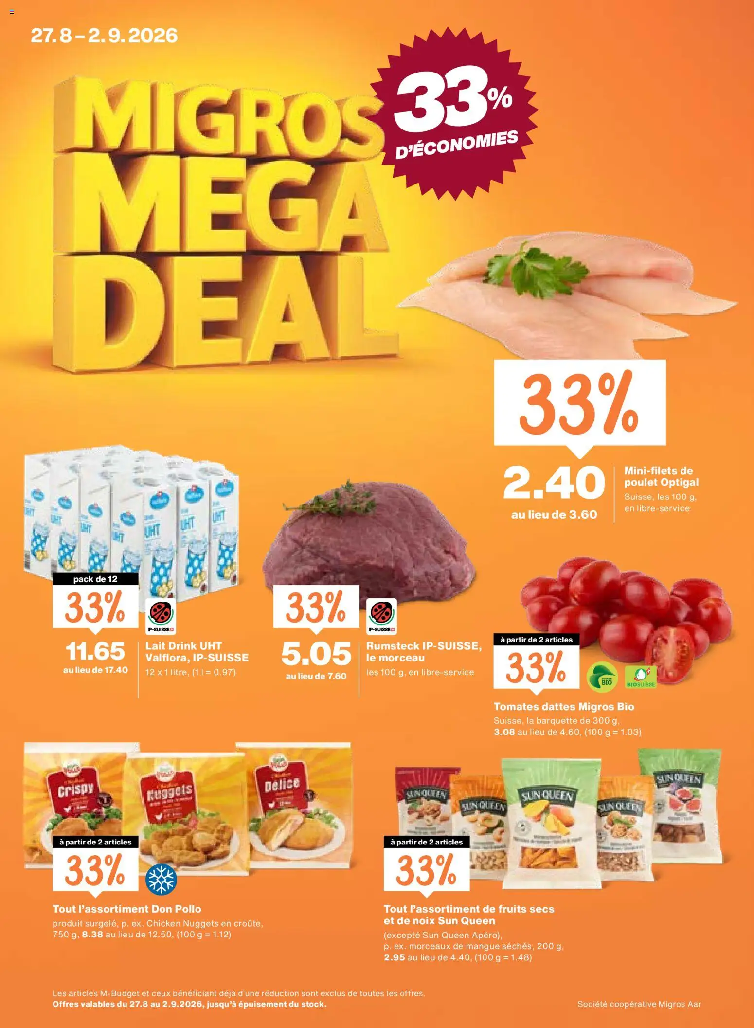 Migros aktionen FR – gültig ab 27.08.2026 | Seite: 1