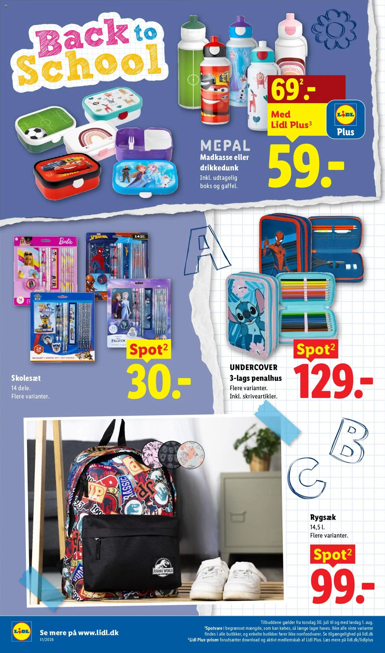 Lidl tilbudsavis – gyldig fra 26/07/2026 | Side: 10 | Produkter: Boks, Case, Rygsæk, Søm