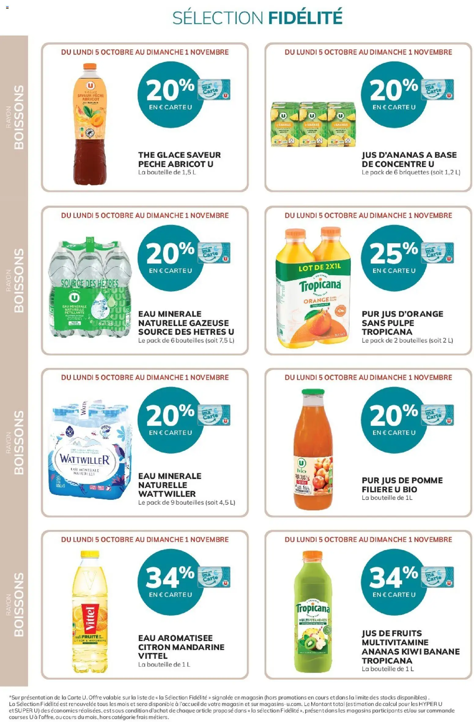 {H1} | Page: 16 | Produits: Abricot, Fruits, Jus de pomme, Thé
