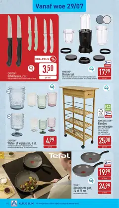 AMBIANO® Blender set, 300 W, veiligheidssysteem met vergrendeling, 3 bekermaten en verschillende dekselopzetstukken, verschillende varianten - Voorbeeld van een folder van Aldi, geldig van 27/07/2026 | Pagina: 14 | Producten: Blender, Beker, Pan