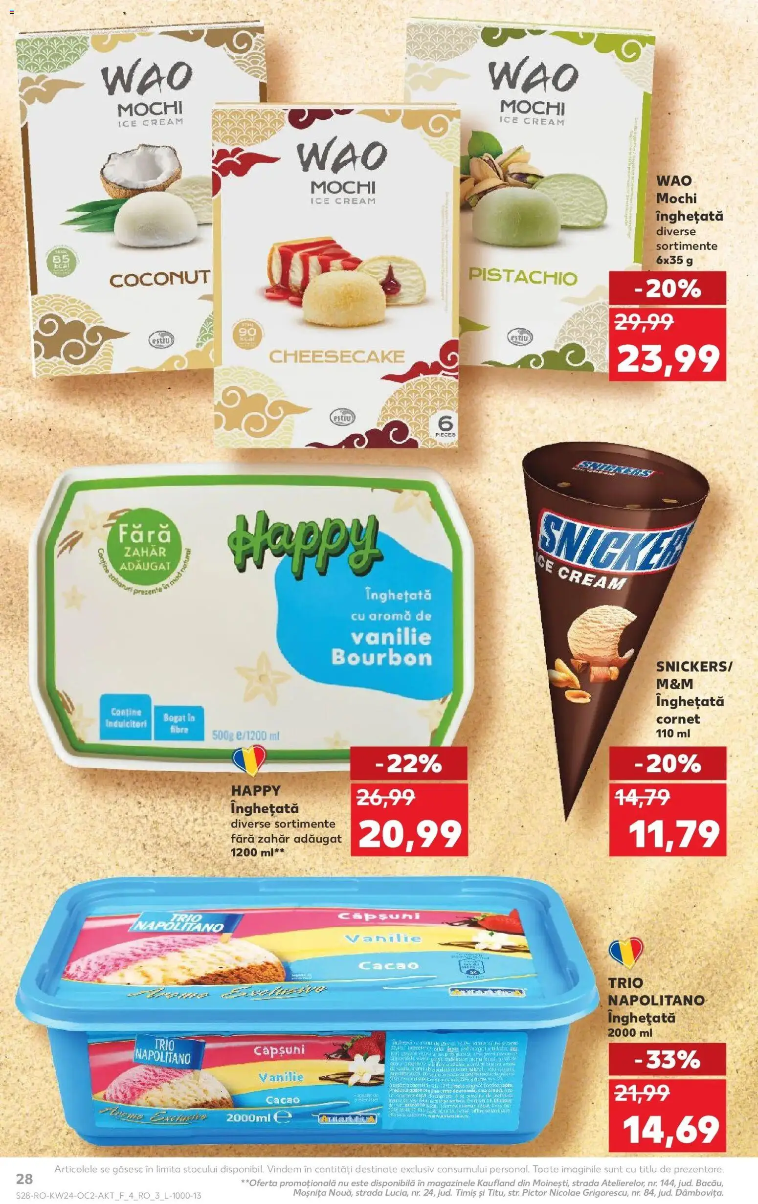 Noul catalog Kaufland – valabil de la 10.06.2026 | Pagină: 28 | Produse: Bourbon, Căpșuni, Cacao, Zahăr
