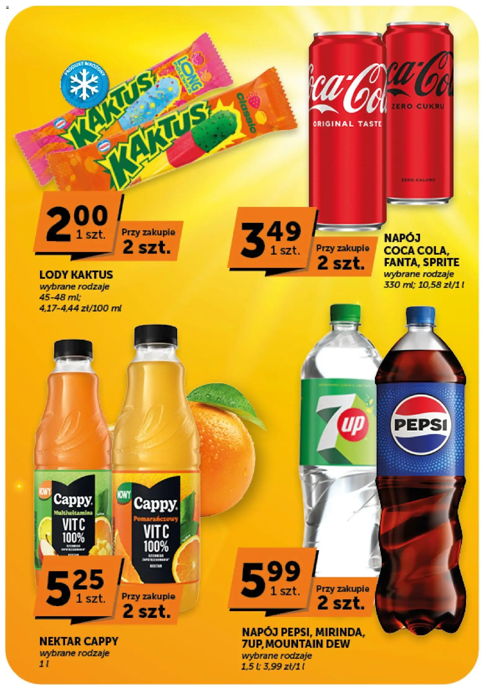 Euro Sklep gazetka od 30.07.2026 | Strona: 15 | Produkty: Pepsi, Sprite, Lody Kaktus, Lody