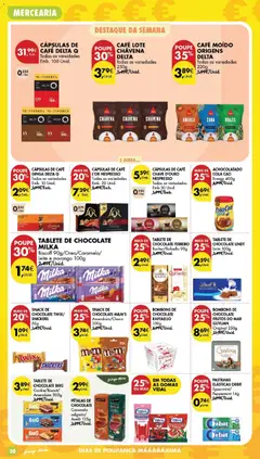 Pré-visualização TABLETE DE CHOCOLATE LINDT, Leite 100g válido de 28.04.2026 | Página: 32 | Produtos: Delta q, Café, Chocolate, Gomas