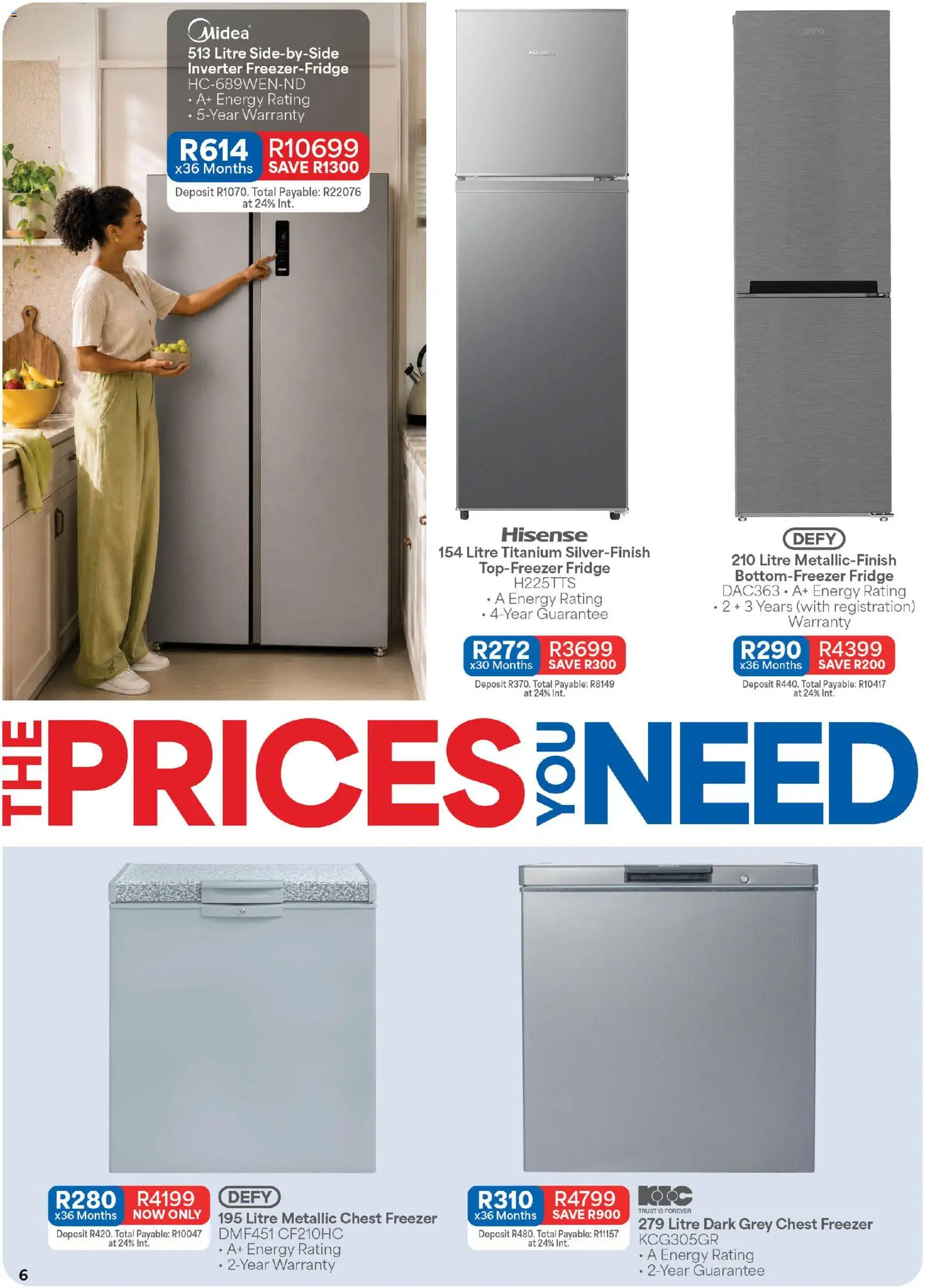 New OK Furniture catalogue – valid from 06/07/2026 | Page: 6 | Products: Freezer, Fridge, Chest freezer