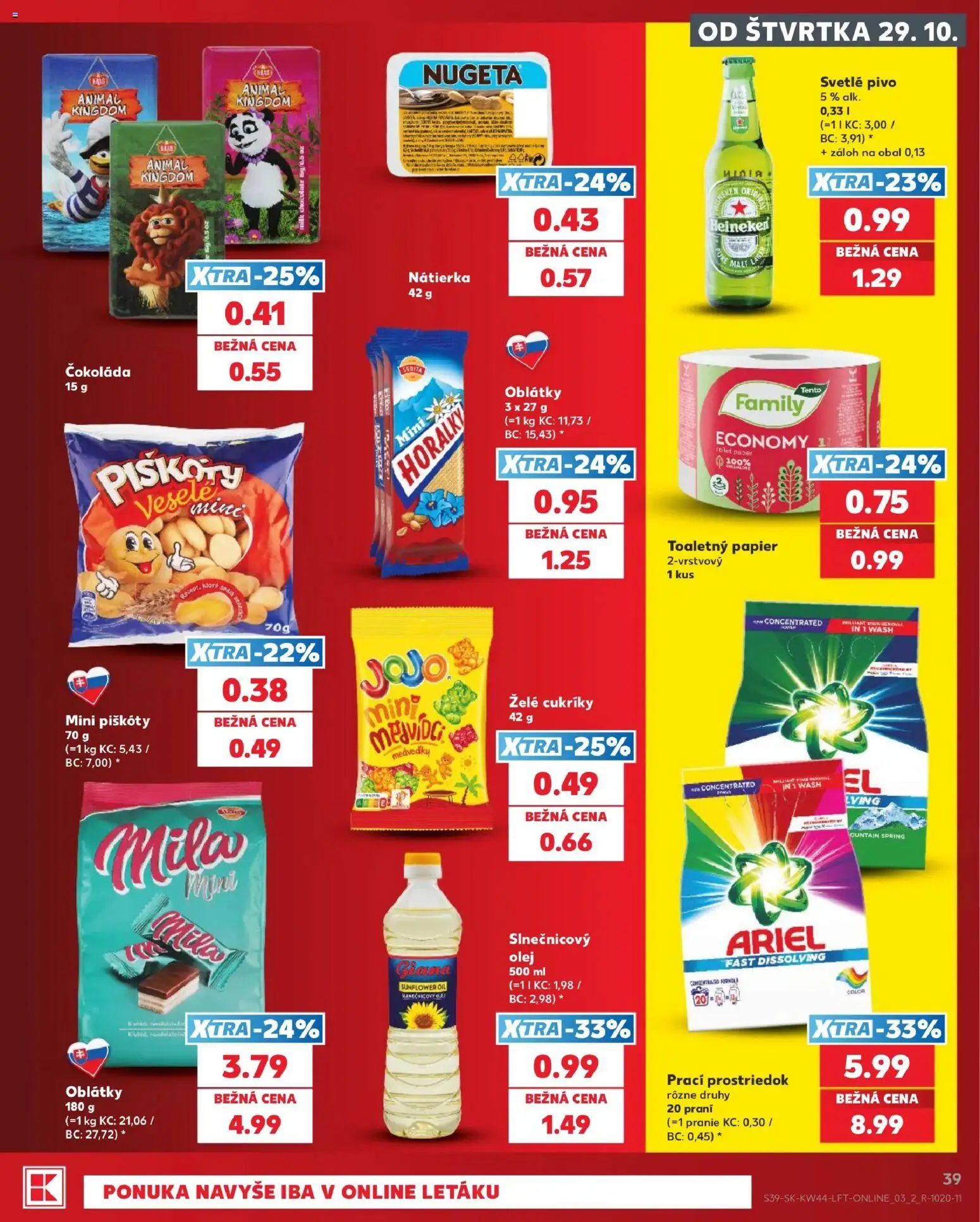 Kaufland SK akciós ujság - amely érvényes a következő dátumtól: 2026.10.29. | Oldal: 39