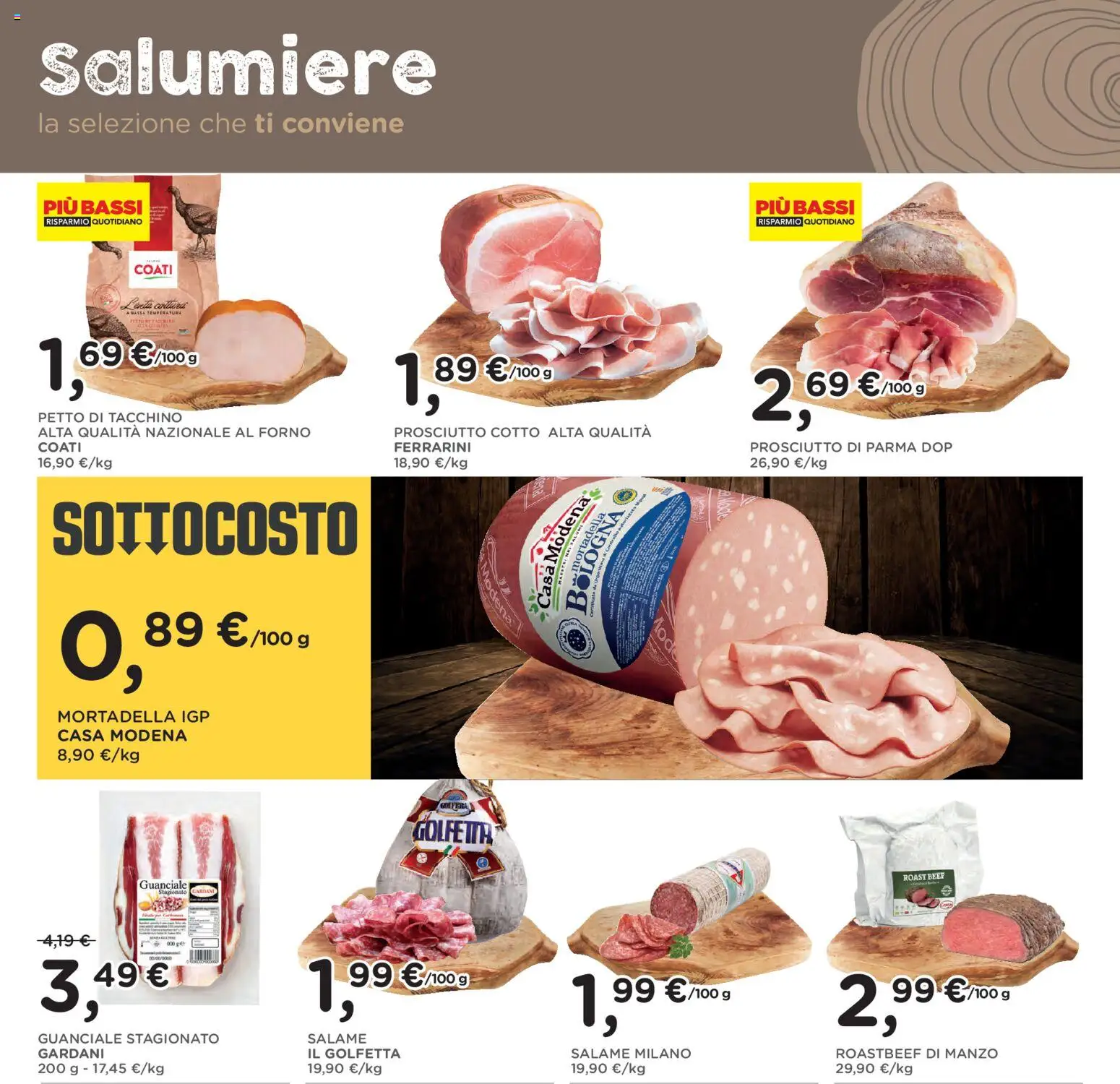 Volantino Poli del 20.05.2026 | Pagina: 8 | Prodotti: Prosciutto di Parma, Prosciutto, Mortadella, Forno