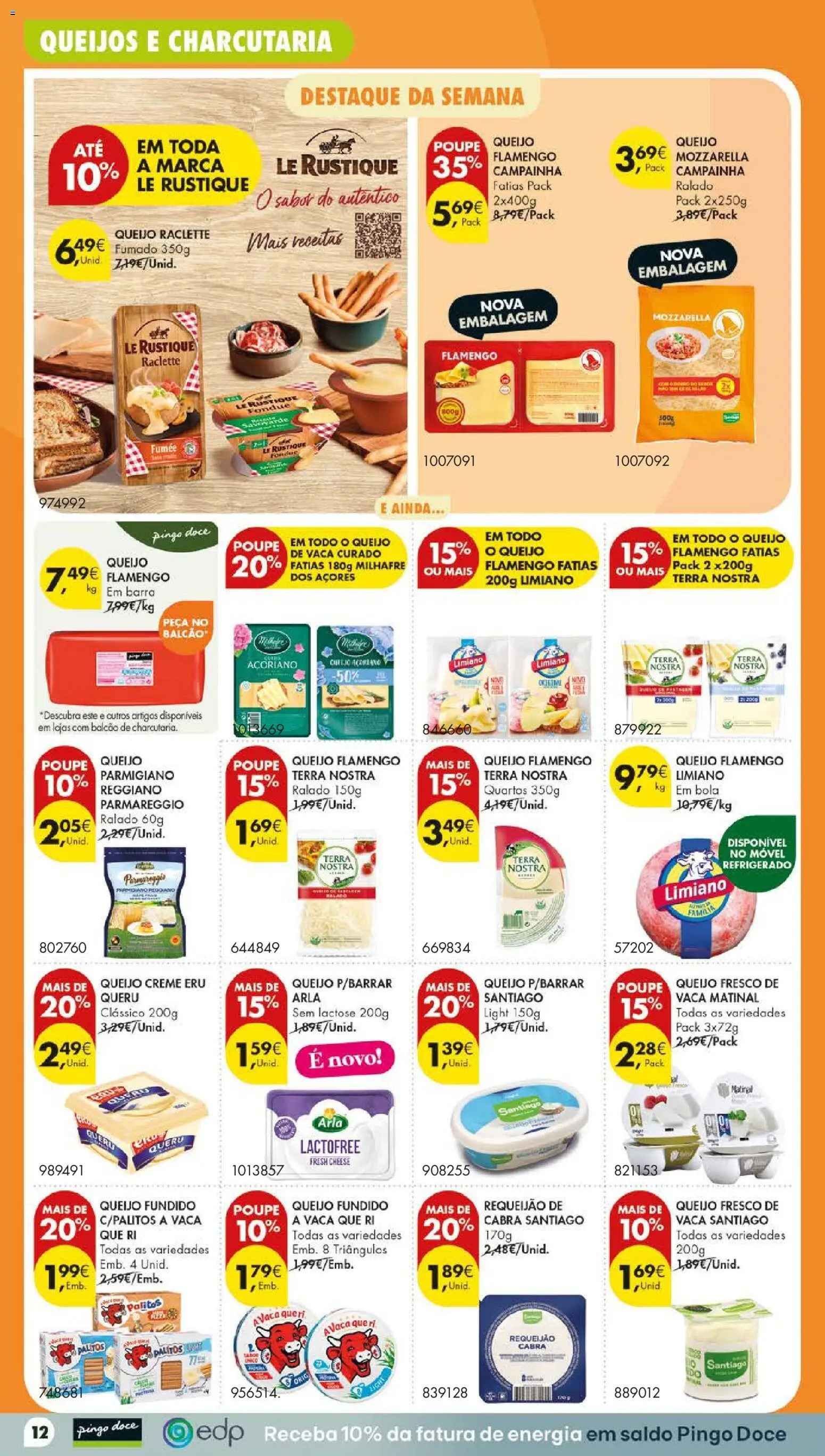 Pingo Doce folheto Poupe Este Fim de Semana │ válido de 29/10/2026 | Página: 14 | Produtos: Queijo Raclette, Queijo fundido, Queijo, Requeijão