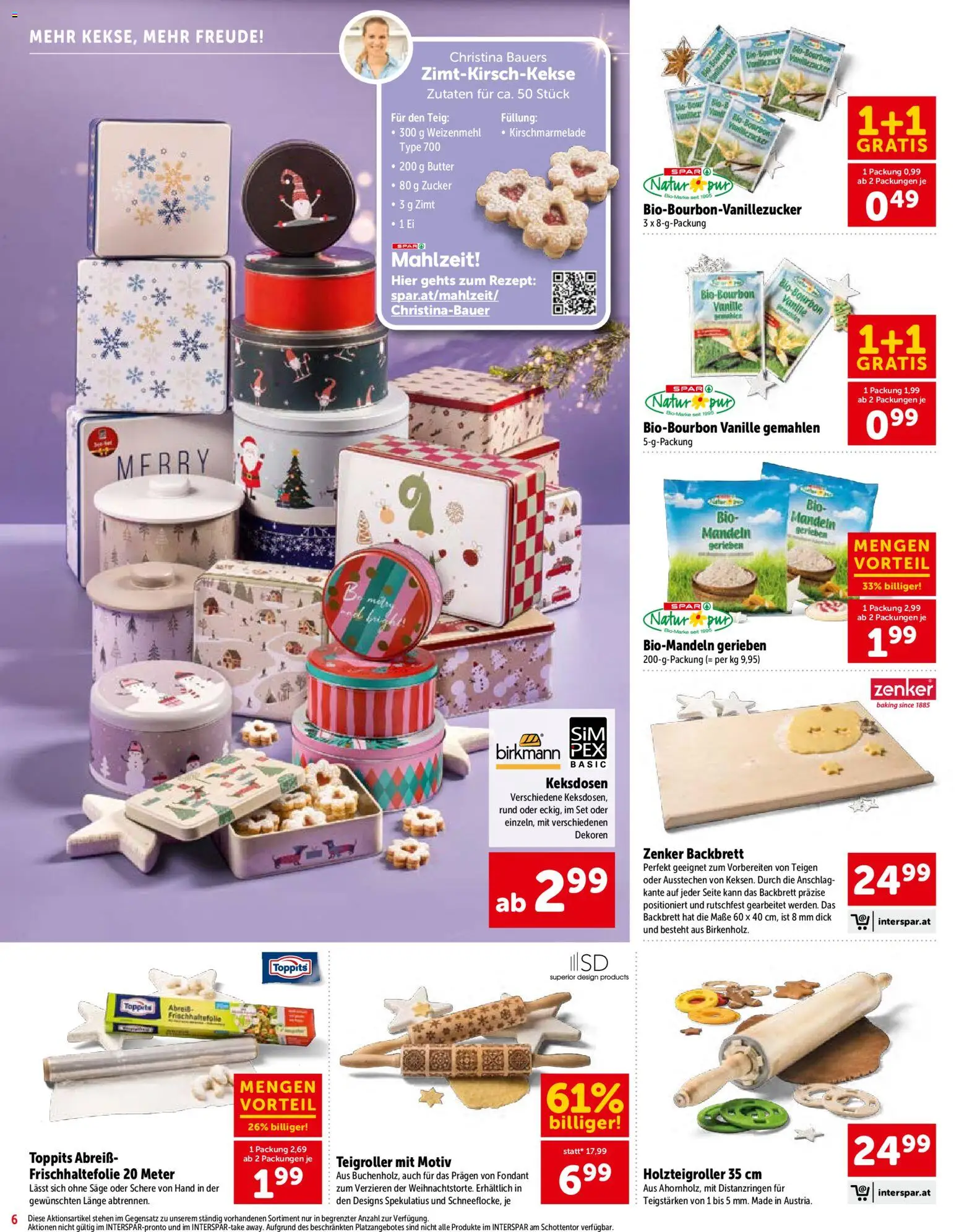 Interspar Sonderfolder Backen gültig ab 01.10.2026 | Seite: 6 | Produkte: Zucker, Vanille, Zutaten, Bourbon