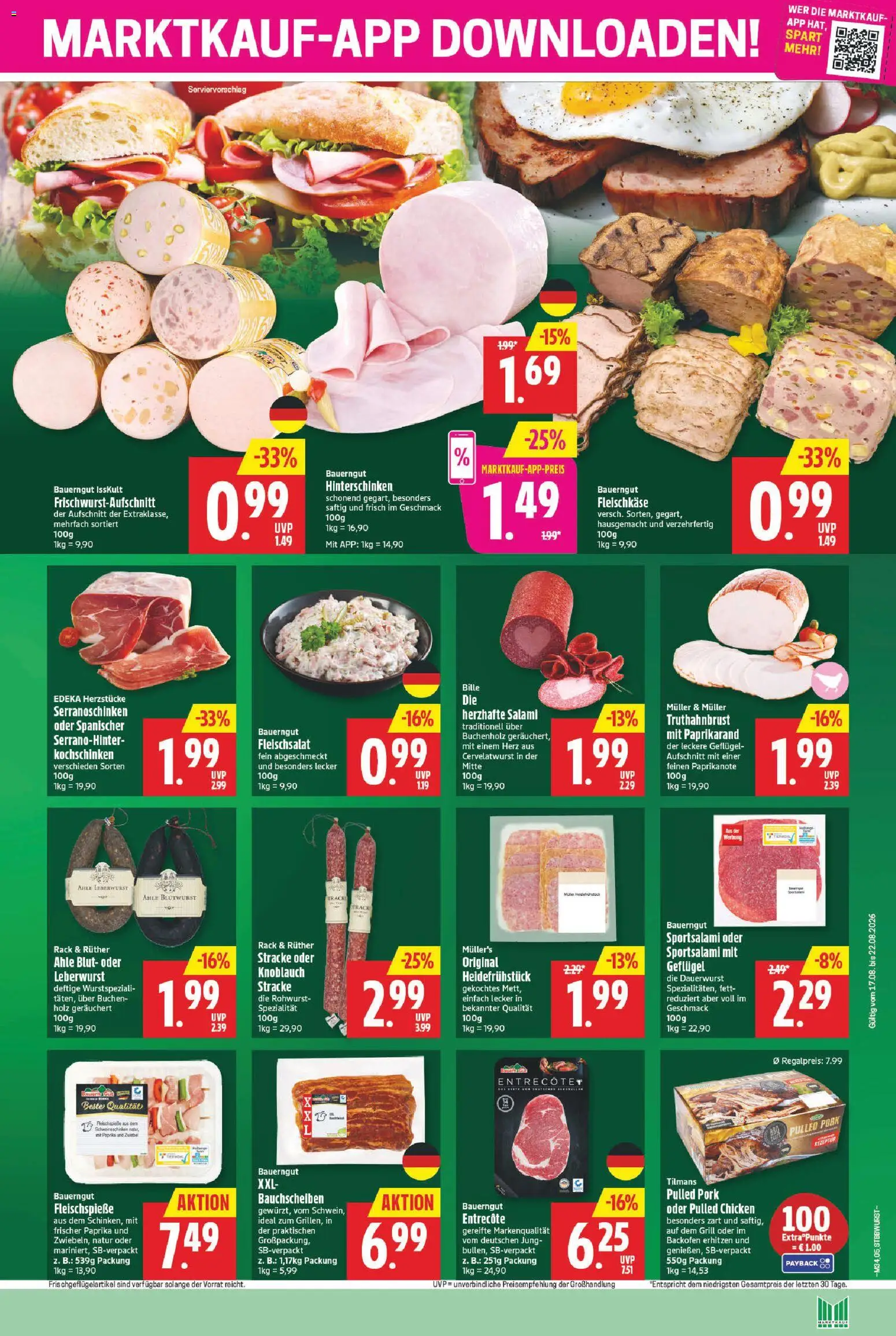 Marktkauf Prospekt – gültig ab 17.08.2026 | Seite: 5 | Produkte: Entrecote, Knoblauch, Bauerngut, Backofen