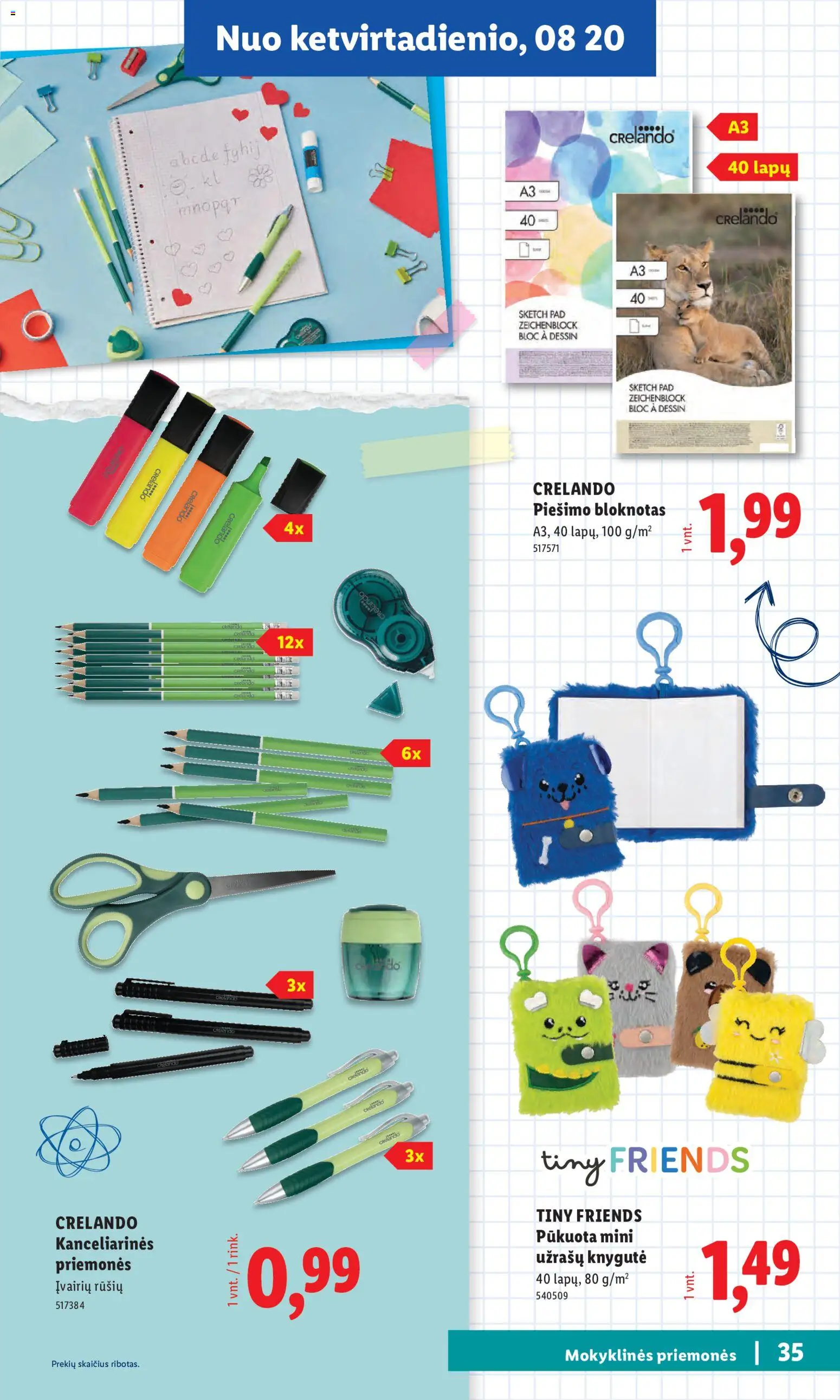 LIDL akcijos nuo 2026.07.20 | Puslapis: 35 | Prekių: Marškinėliai, Kojinės