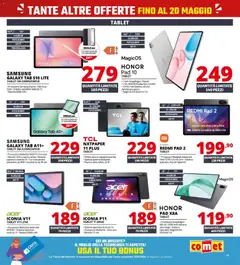 Anteprima del volantino Comet volantino valido a partire dal 08.05.2026 | Pagina: 15 | Prodotti: Xiaomi, Samsung Galaxy, Tablet, Samsung