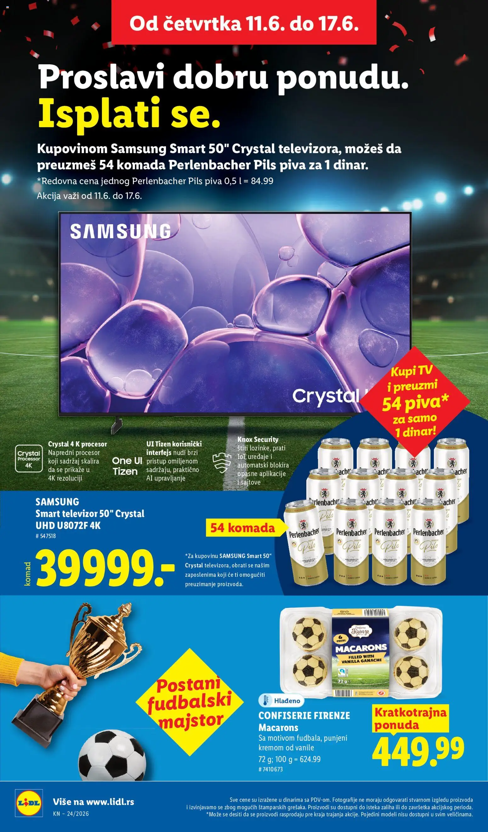 Lidl katalog - važi od 11.06.2026 | Strana: 50 | Proizvode: Smart televizor, Macarons, Televizor