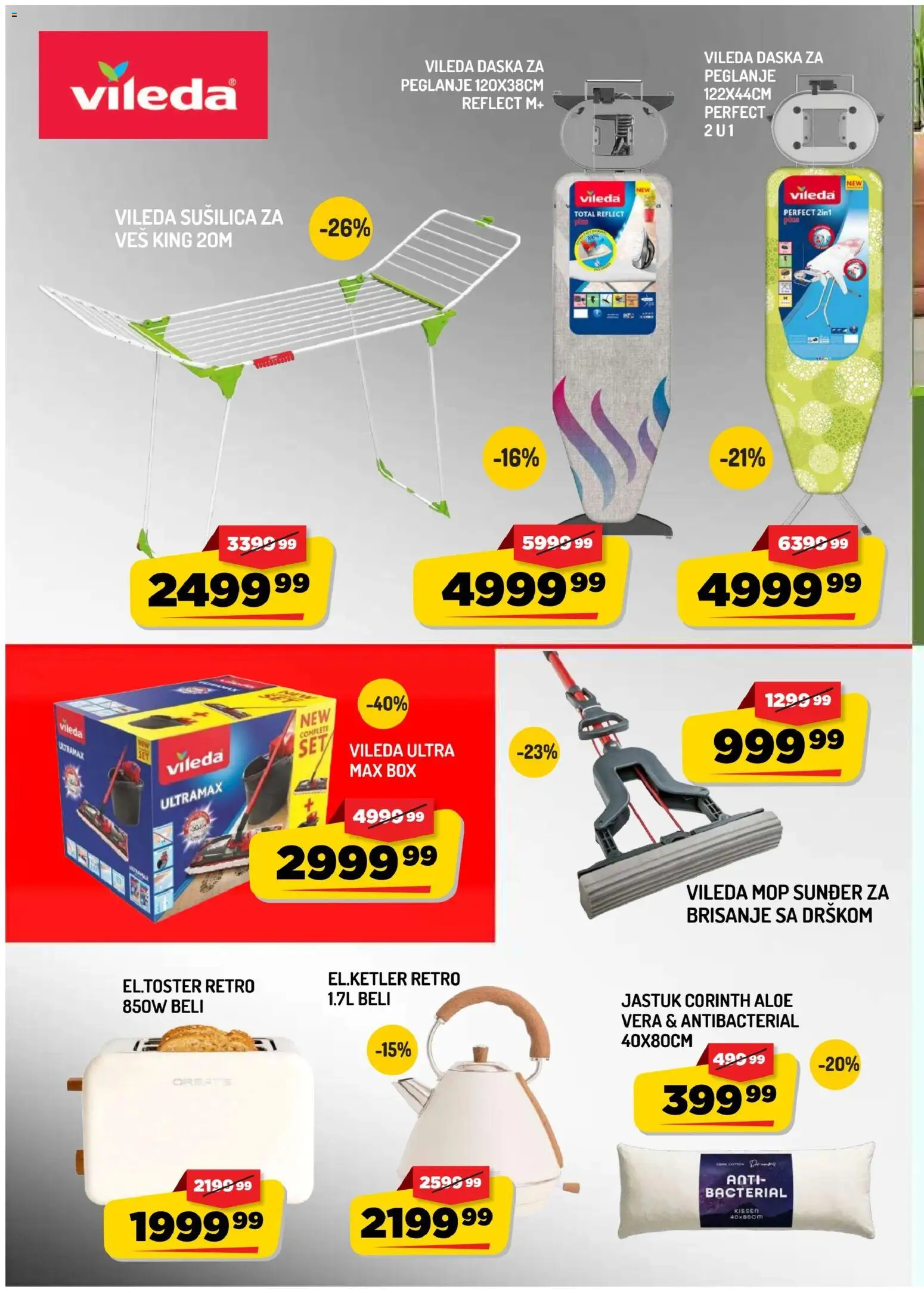 Aman katalog - važi od 14.08.2026 | Strana: 14 | Proizvode: Jastuk, Mop, Vileda, Sušilica za veš
