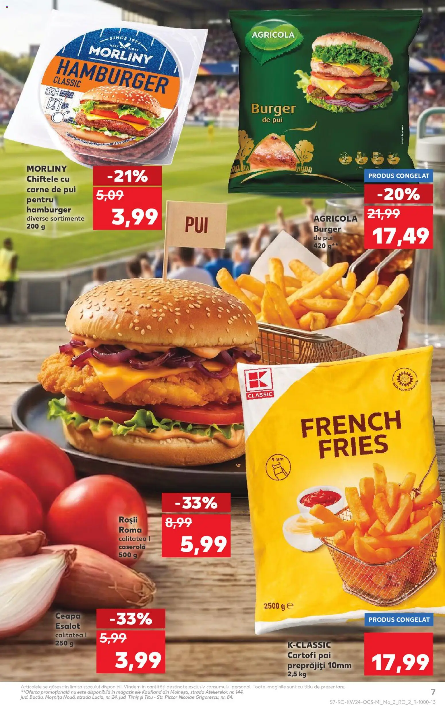 Noul catalog Kaufland – valabil de la 10.06.2026 | Pagină: 7 | Produse: Hacıyatmaz Kedi Oyuncağı, Carne De Pui, Roșii, Chiftele