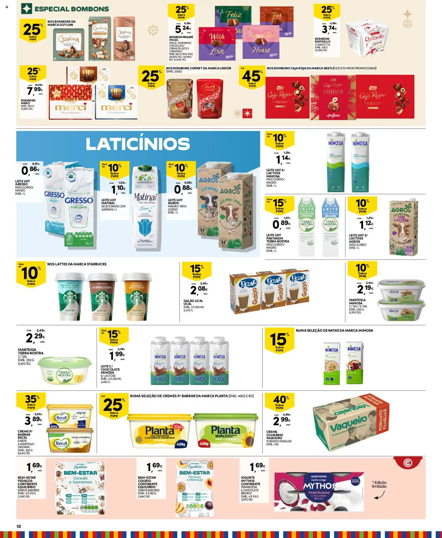 Continente folheto Açores │ válido de 06/10/2026 | Página: 10 | Produtos: Cappuccino, Leite, Cereais, Creme de leite