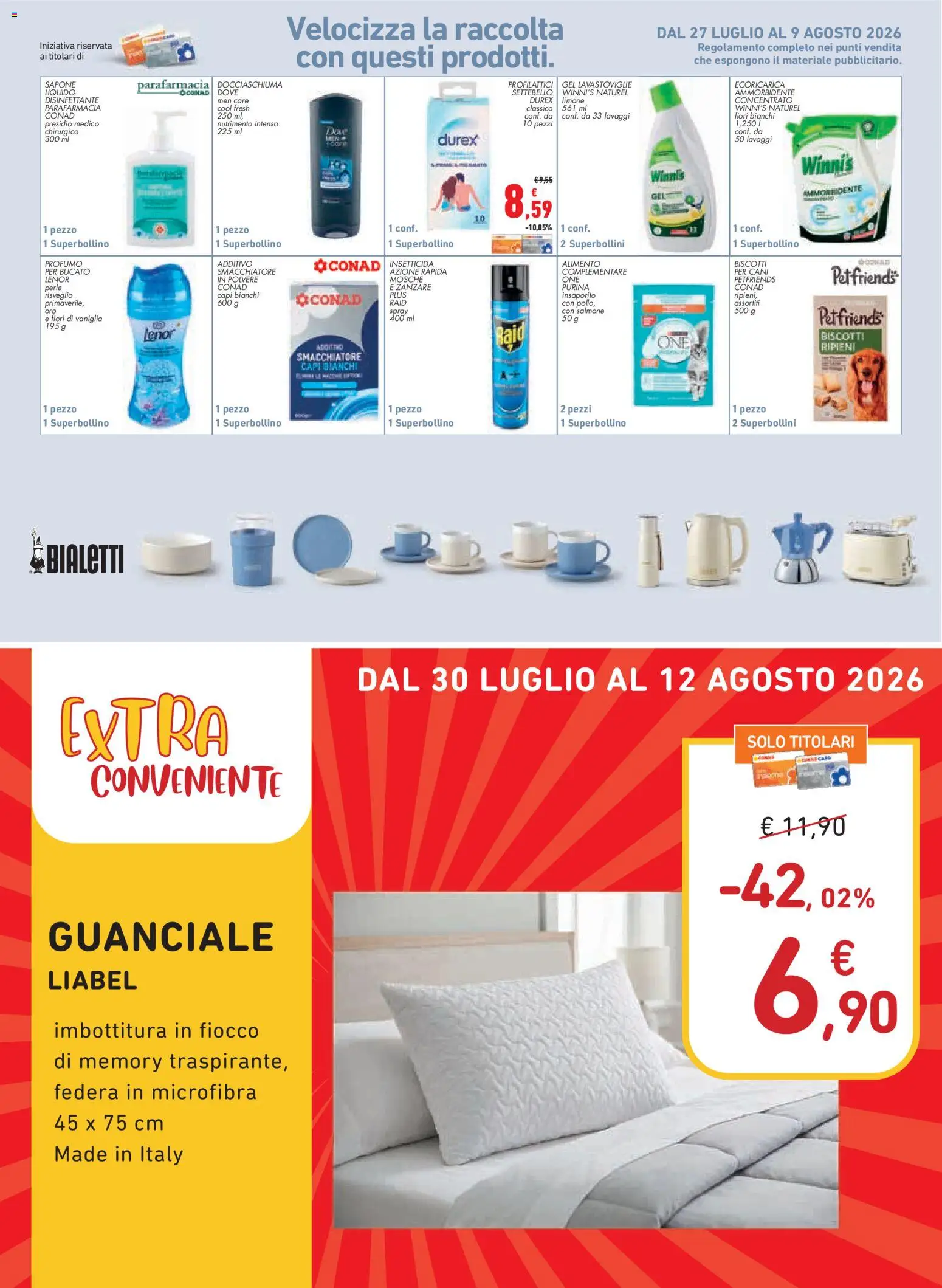 Volantino Conad del 30/07/2026 | Pagina: 16 | Prodotti: Sapone, Salmone, Profumo, Guanciale