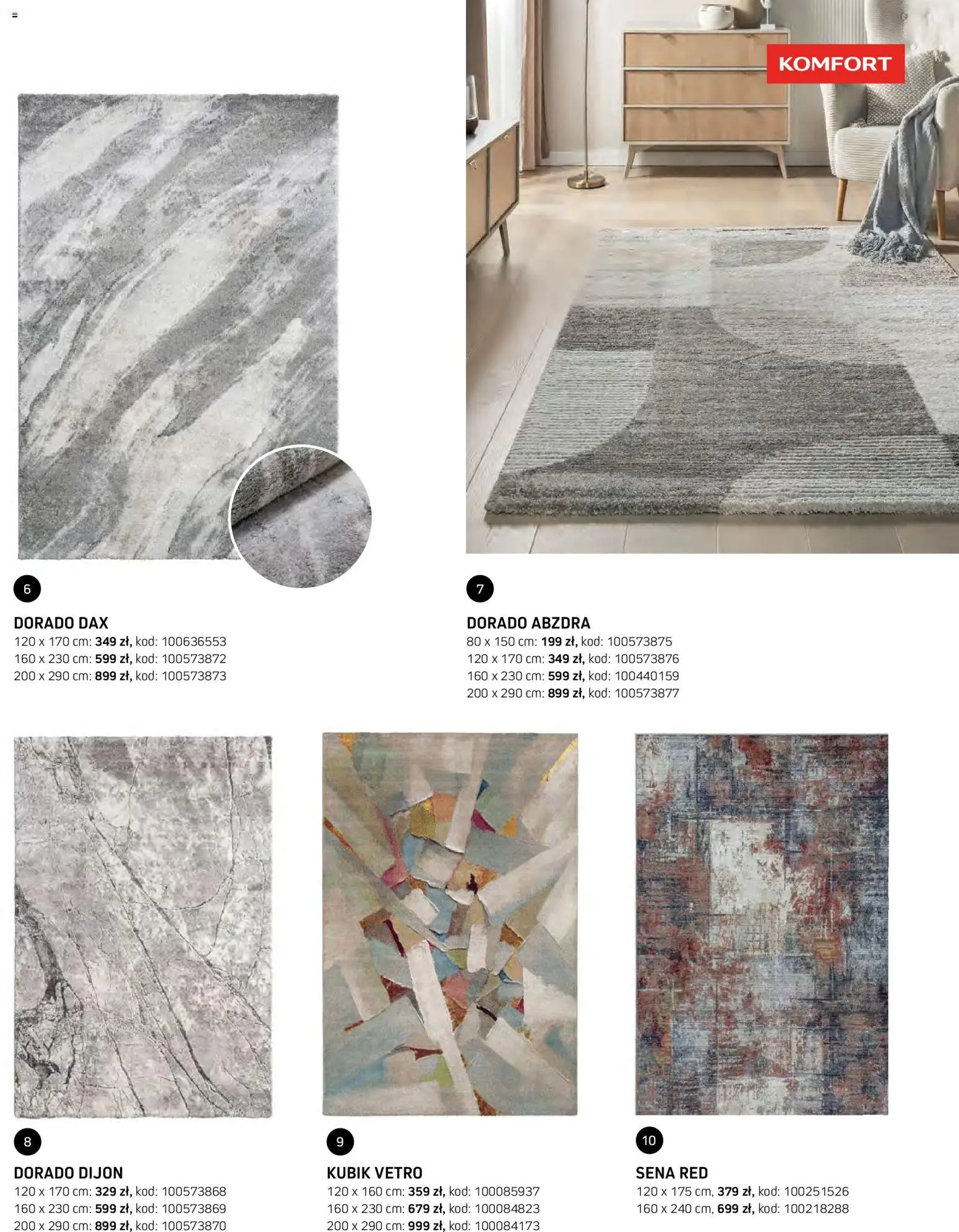 Komfort gazetka - Katalog dywanów od 07.10.2026 | Strona: 43