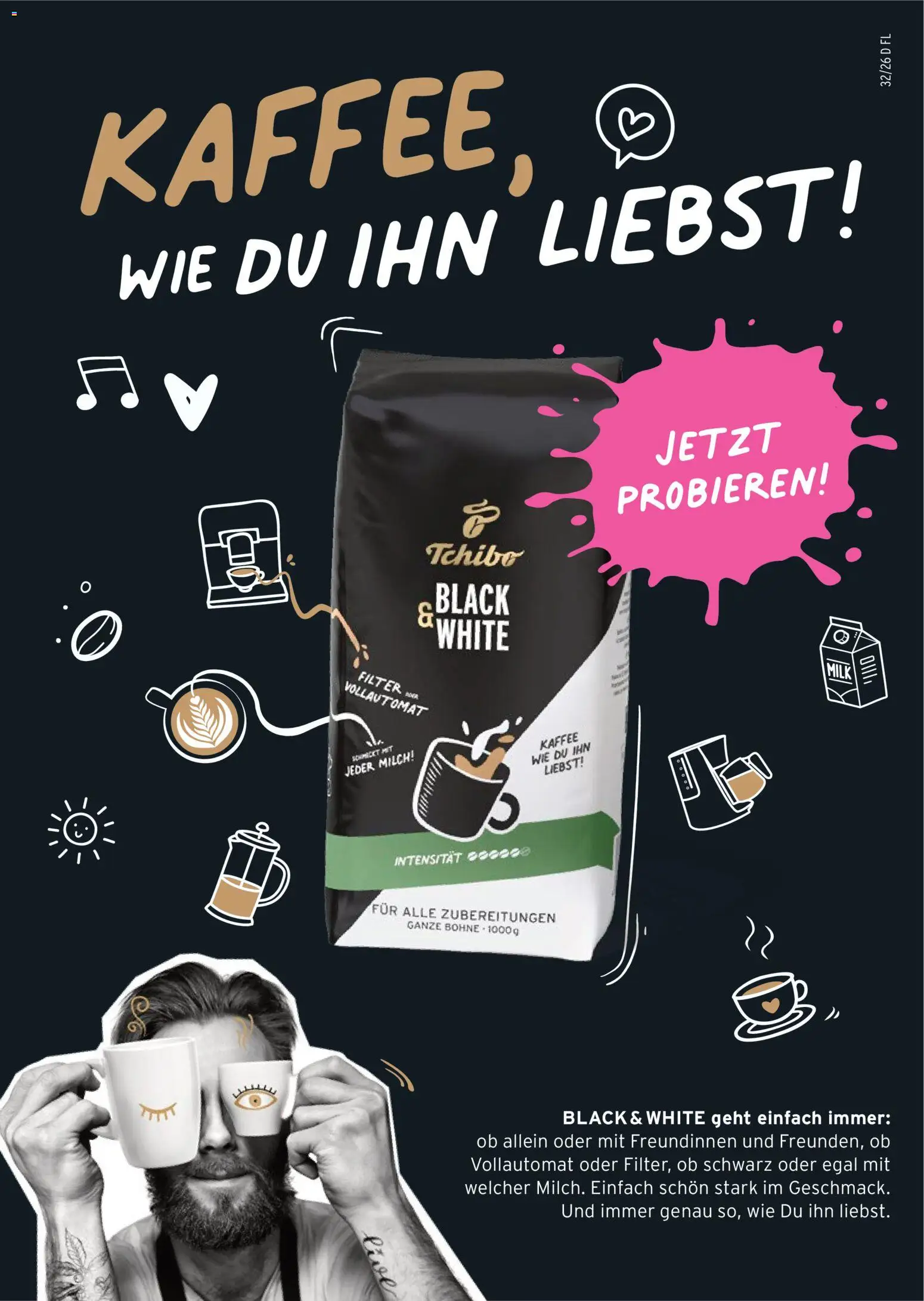 Prospekt Tchibo Alpaka cleaning collection – gültig ab 05.08.2026 | Seite: 32 | Produkte: Milch, Kaffee