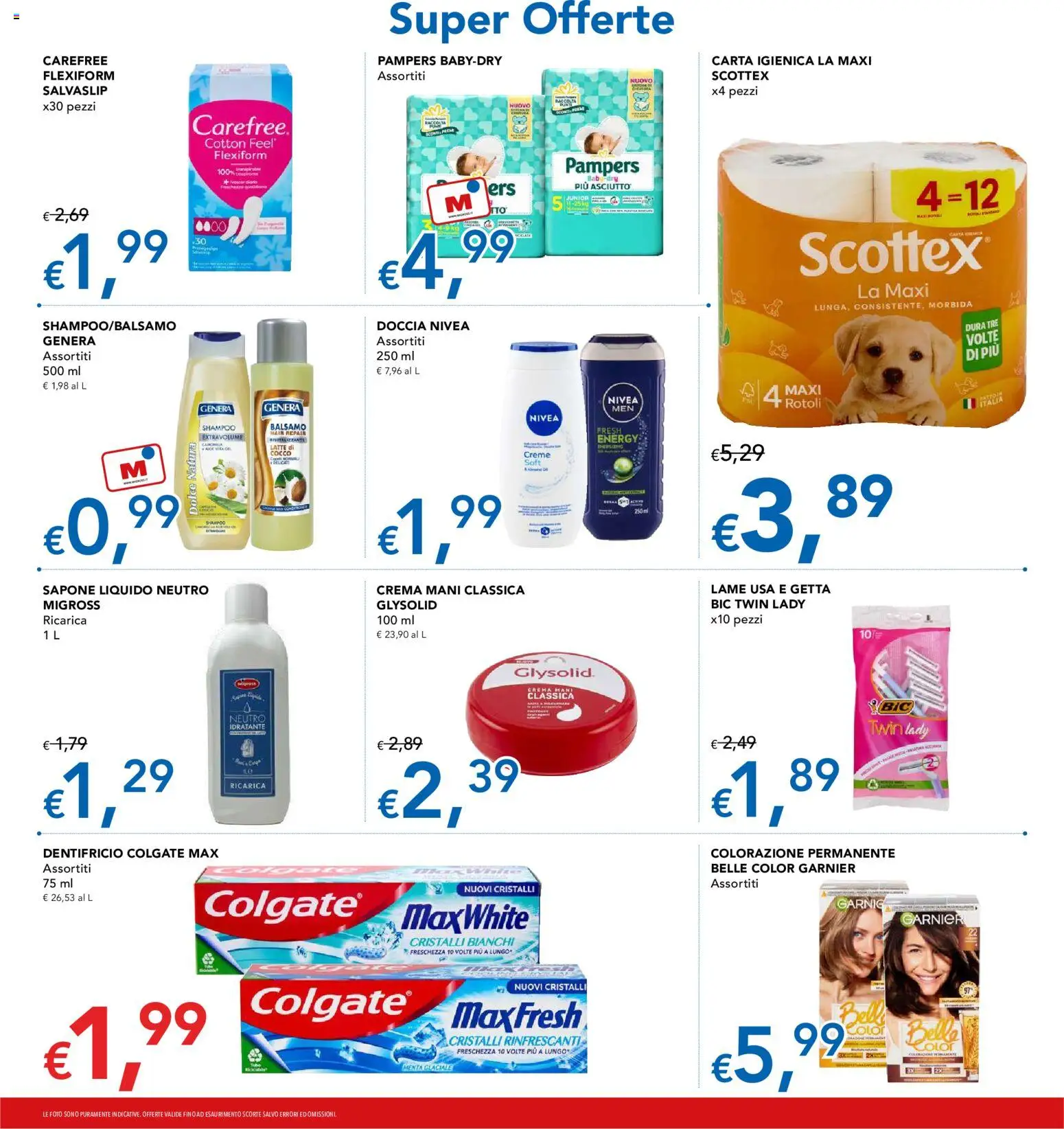 Volantino Migross del 02/07/2026 | Pagina: 14 | Prodotti: Shampoo, Crema, Carta igienica, Dentifricio