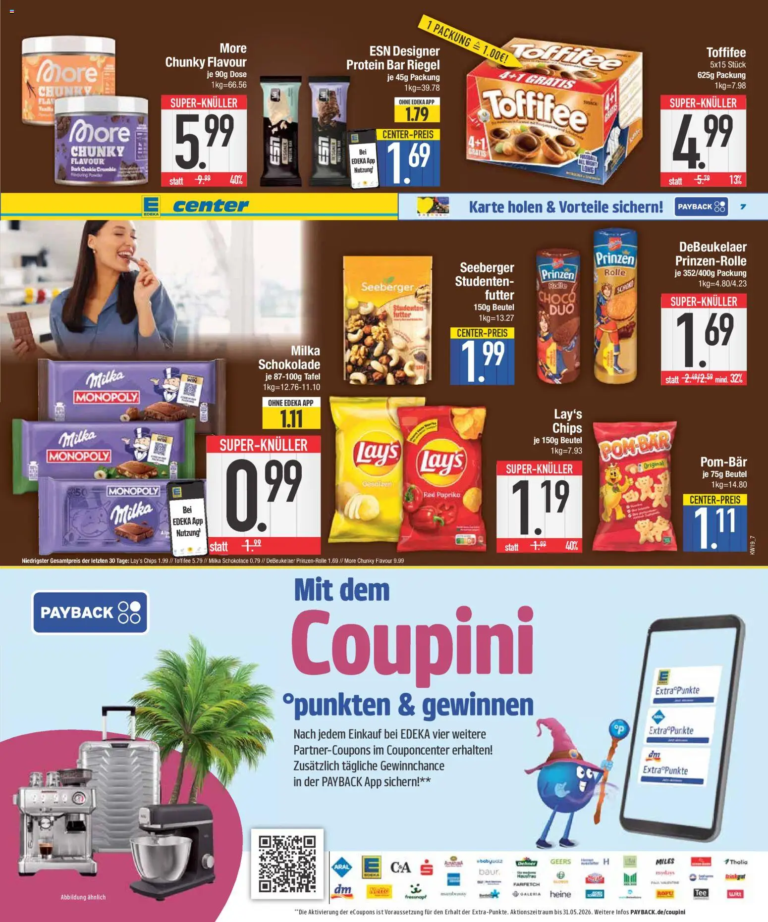E center Prospekt 	 – gültig ab 04.05.2026 | Seite: 7 | Produkte: Schokolade, Milka, Paprika, Chips