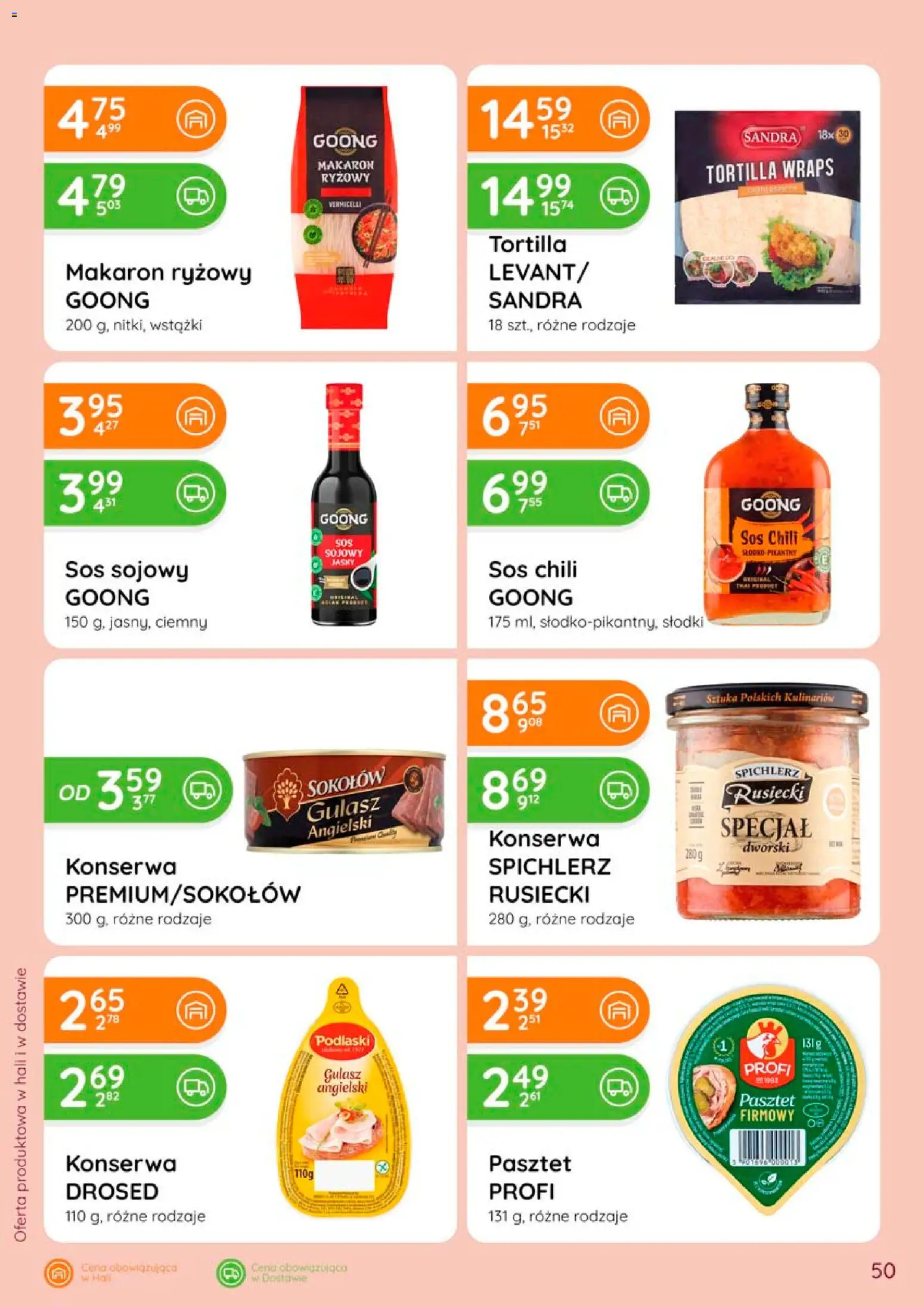 Eurocash gazetka od 28.05.2026 | Strona: 50 | Produkty: Chili, Sos sojowy, Makaron, Sos