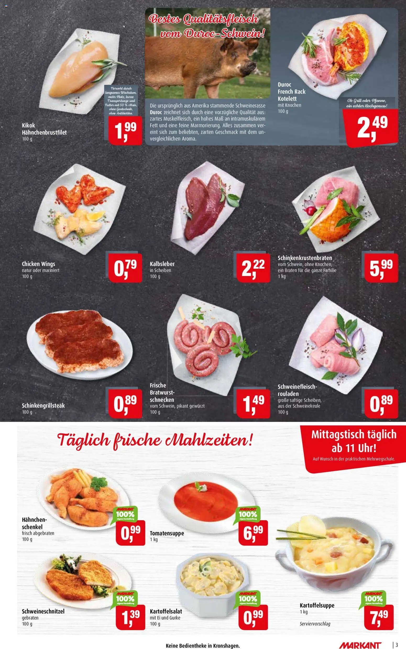 Markant Prospekt – gültig ab 06.07.2026 | Seite: 3 | Produkte: Grill, Hahnchen, Bratwurst, Uhr