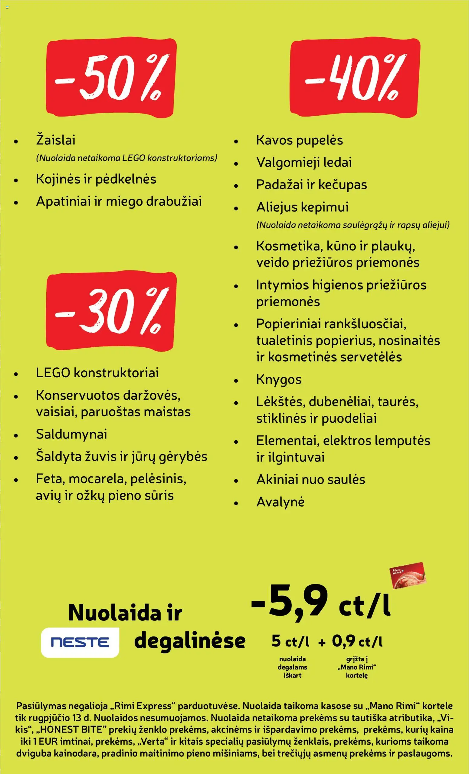 Rimi akcijos nuo 2026.08.11 | Puslapis: 3 | Prekių: Ledai, Aliejus, Žuvis, Akiniai