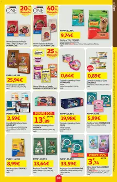 Pré-visualização Auchan folheto válido de 25/06/2026 | Página: 33 | Produtos: Purina one, Areia, Frango