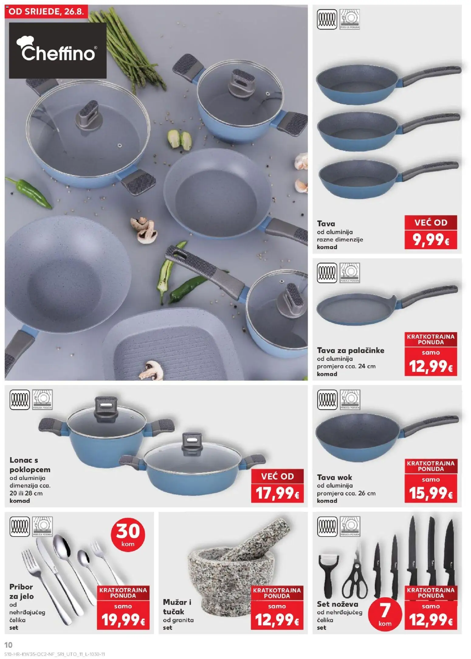 Kaufland HR akciós ujság - amely érvényes a következő dátumtól: 2026.08.26. | Oldal: 10 | Termékek: Wok