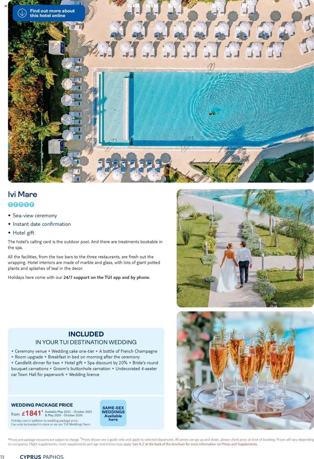 {H1} | Page: 72 | Products: Cake, Champagne, Bed
