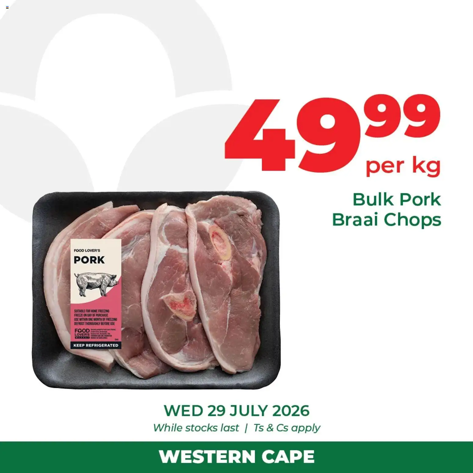 New Food Lover's Market catalogue – valid from 29/07/2026 | Page: 1 | Products: Pork