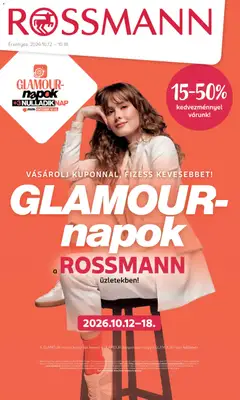 Rossmann akciós újság - amely érvényes a következő dátumtól: 2026.10.12.